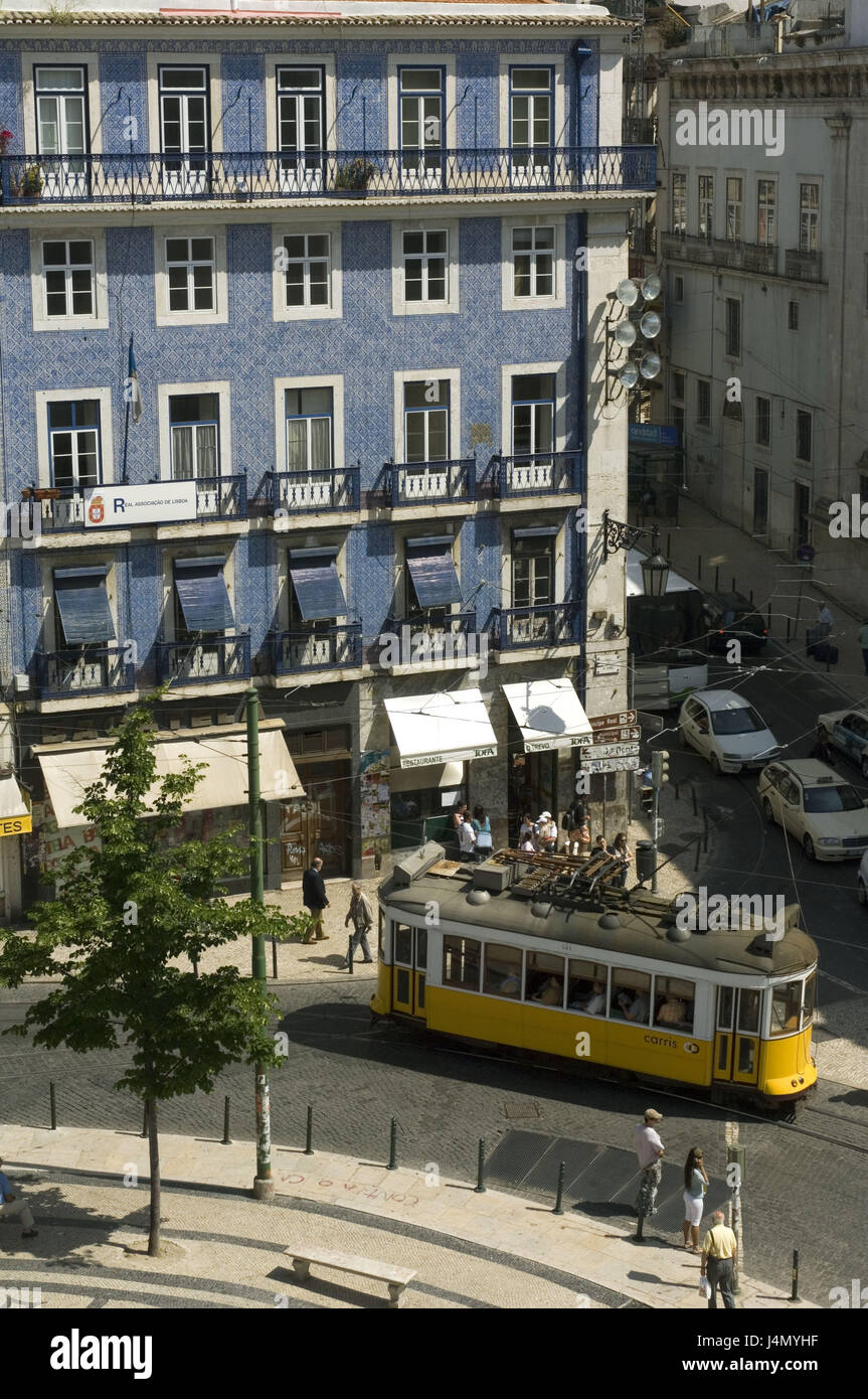Praça Luis de Camoes, città di Chiado quarta, Lisbona, Portogallo Foto Stock