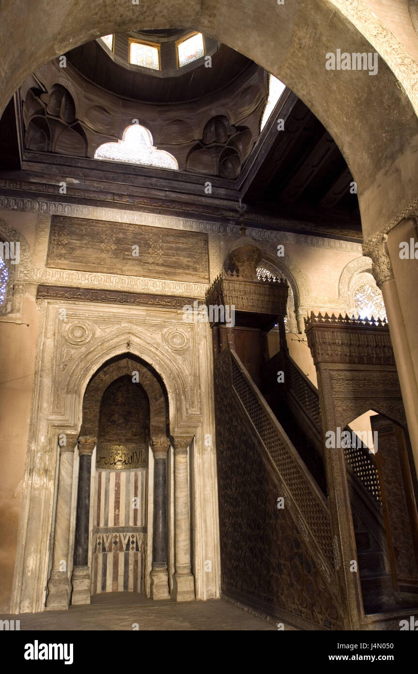 L'Egitto, al Cairo, Città Vecchia, Ibn Tulun moschea, Foto Stock