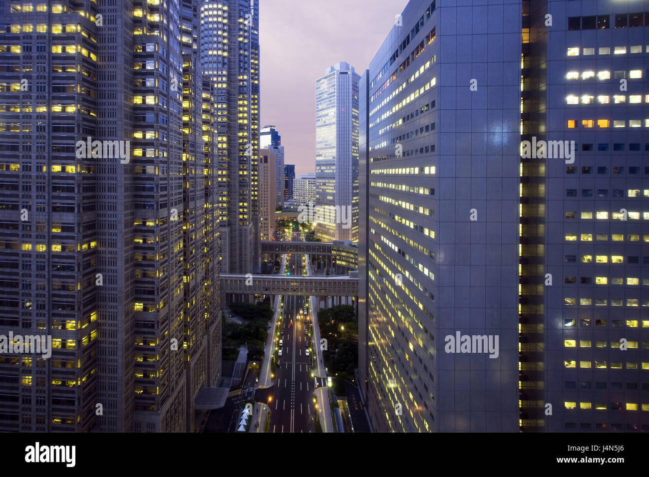Giappone Tokyo, quartiere di Shinjuku, Shinjuku lato ovest, street gulch, Foto Stock