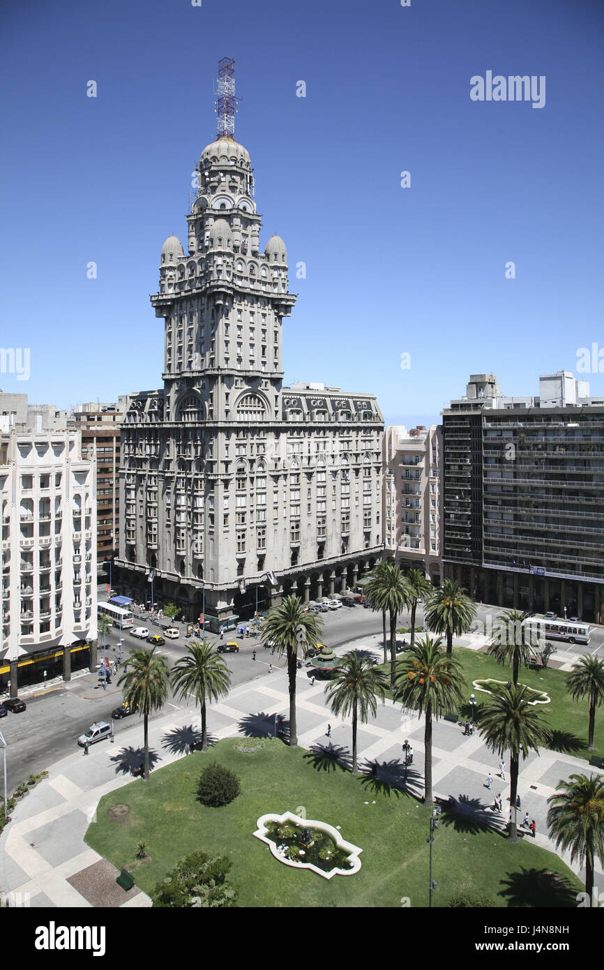 Sud America, Uruguay, Montevideo, Palacio Salvo, Foto Stock