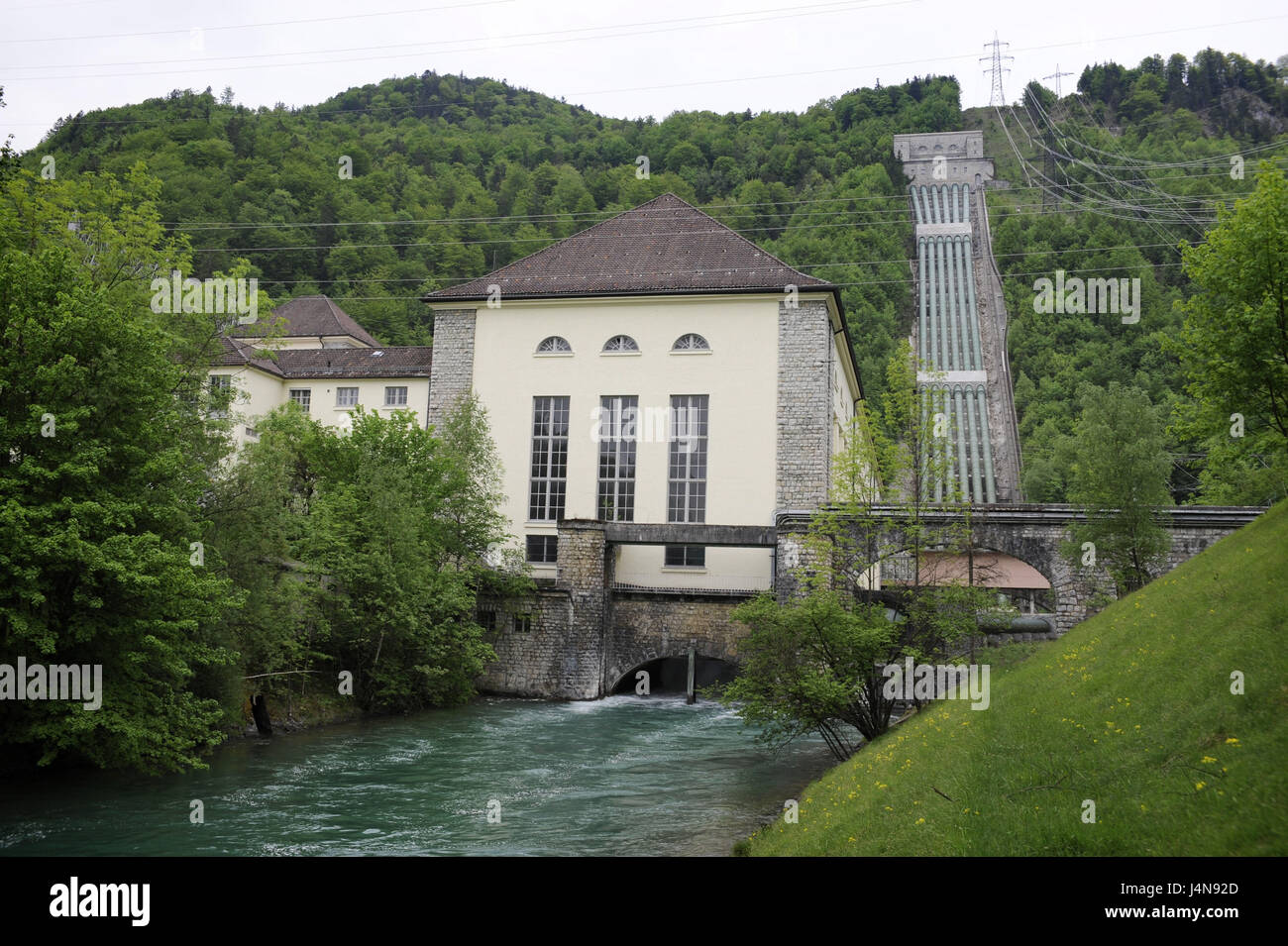 In Germania, in Baviera, Kochel in lago, Walchenseekraftwerk, Foto Stock