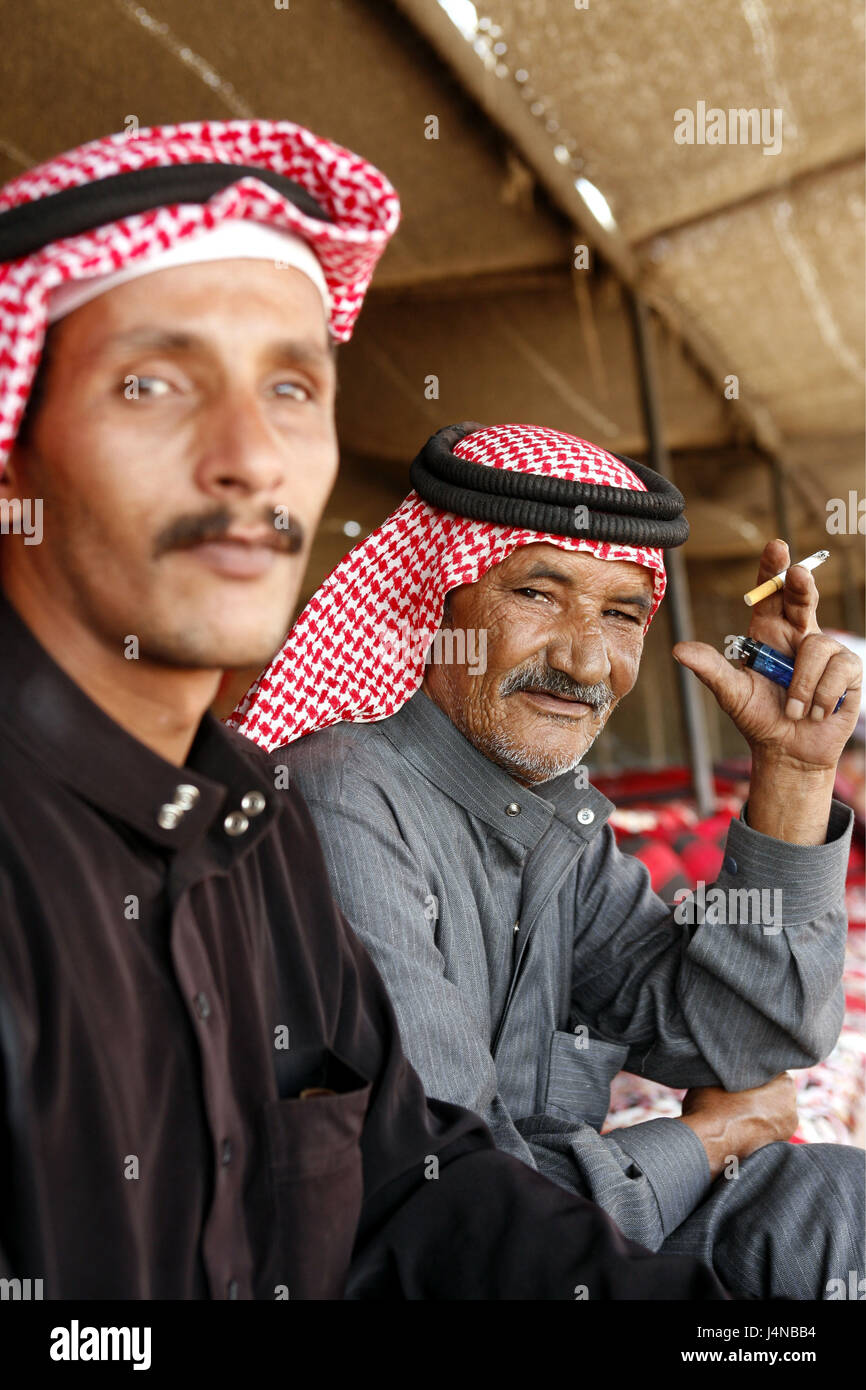Il Medio oriente, Giordania, Wadi Rum, beduino, Foto Stock