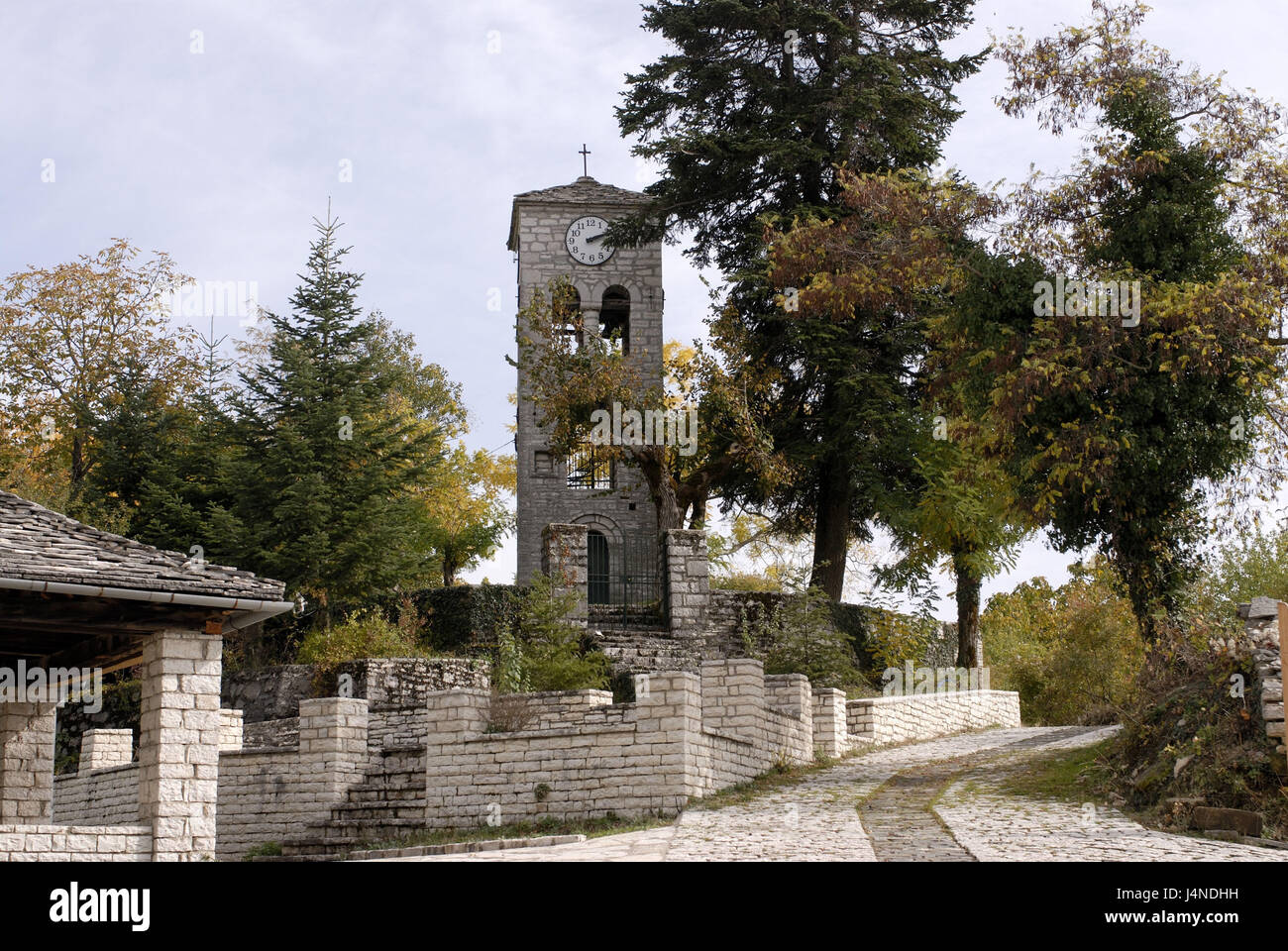 La Grecia, Zagoria, Monodendri, chiesa di pietra, Foto Stock