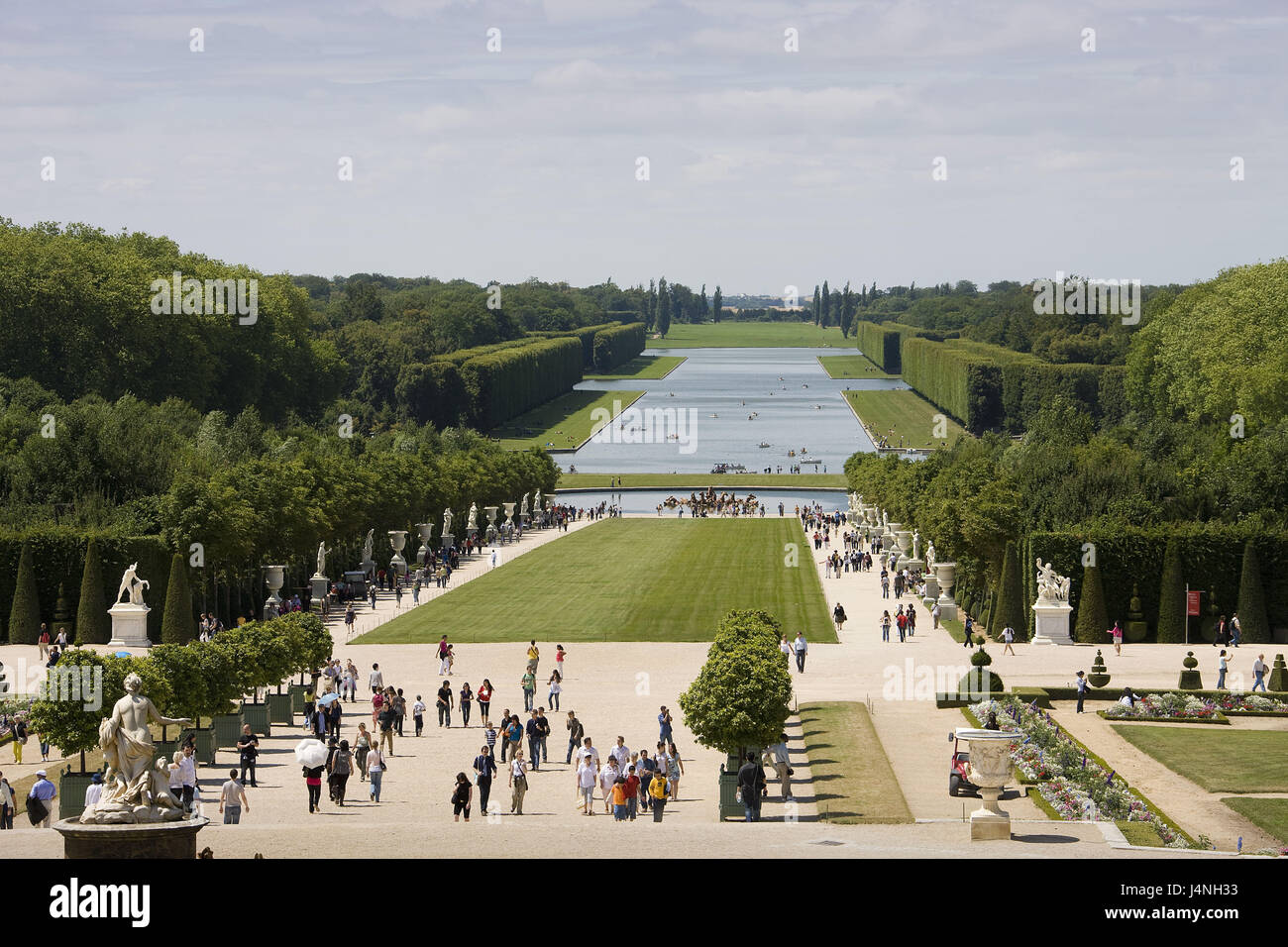 Francia, bloccare Versailles, giardino, turistico, Foto Stock