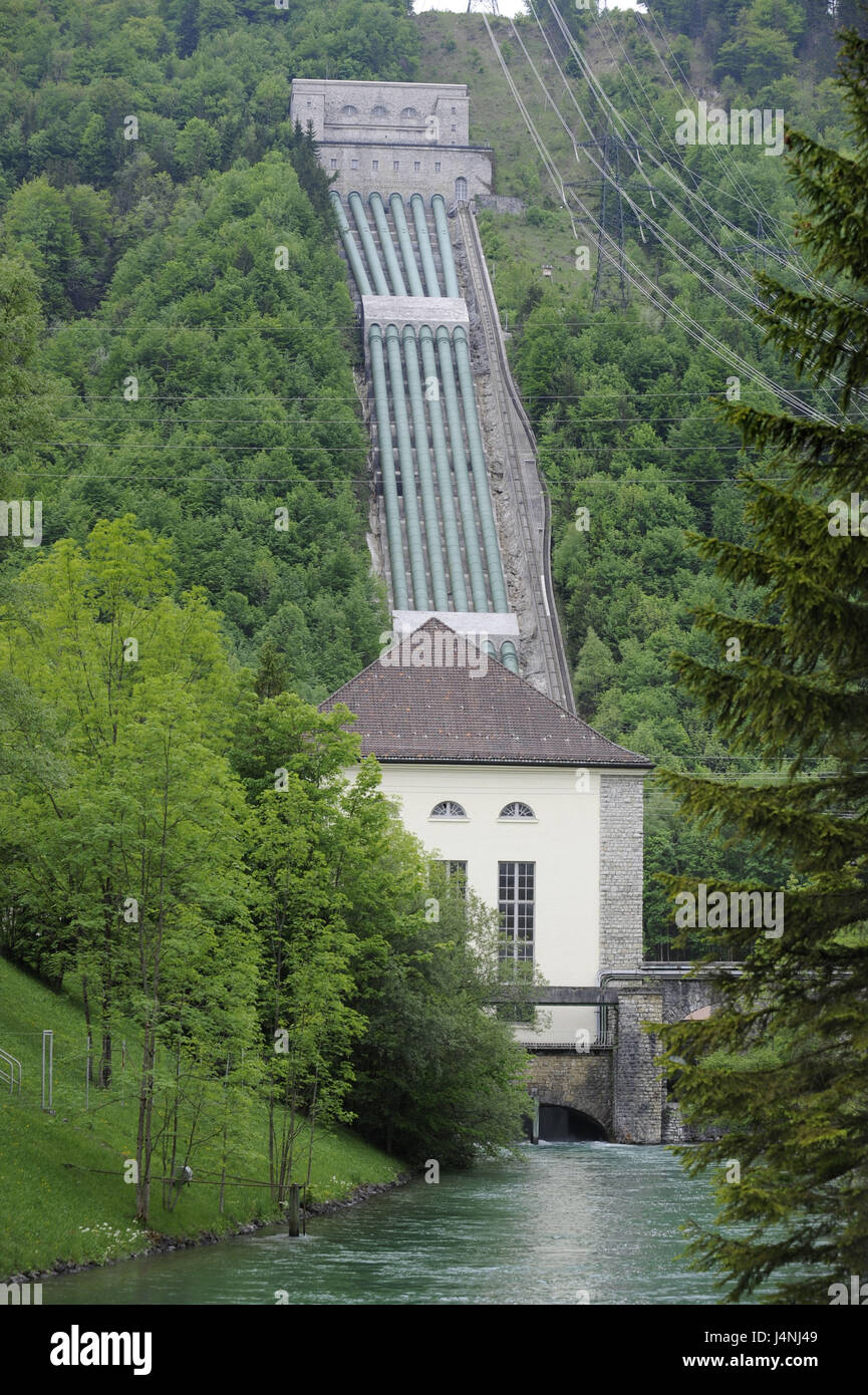 In Germania, in Baviera, Kochel in lago, Walchenseekraftwerk, Foto Stock