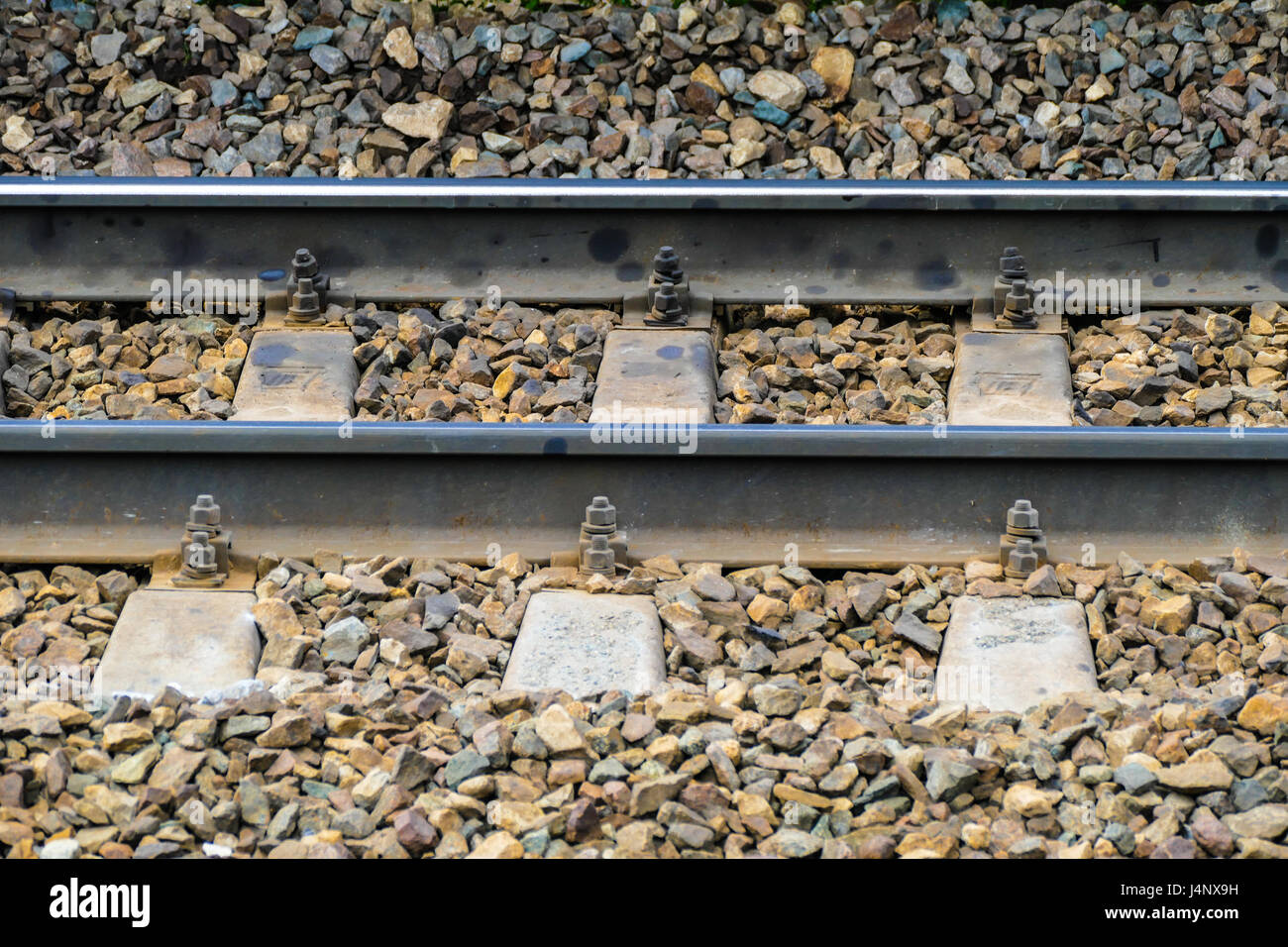 Rotaie ferroviarie Foto Stock