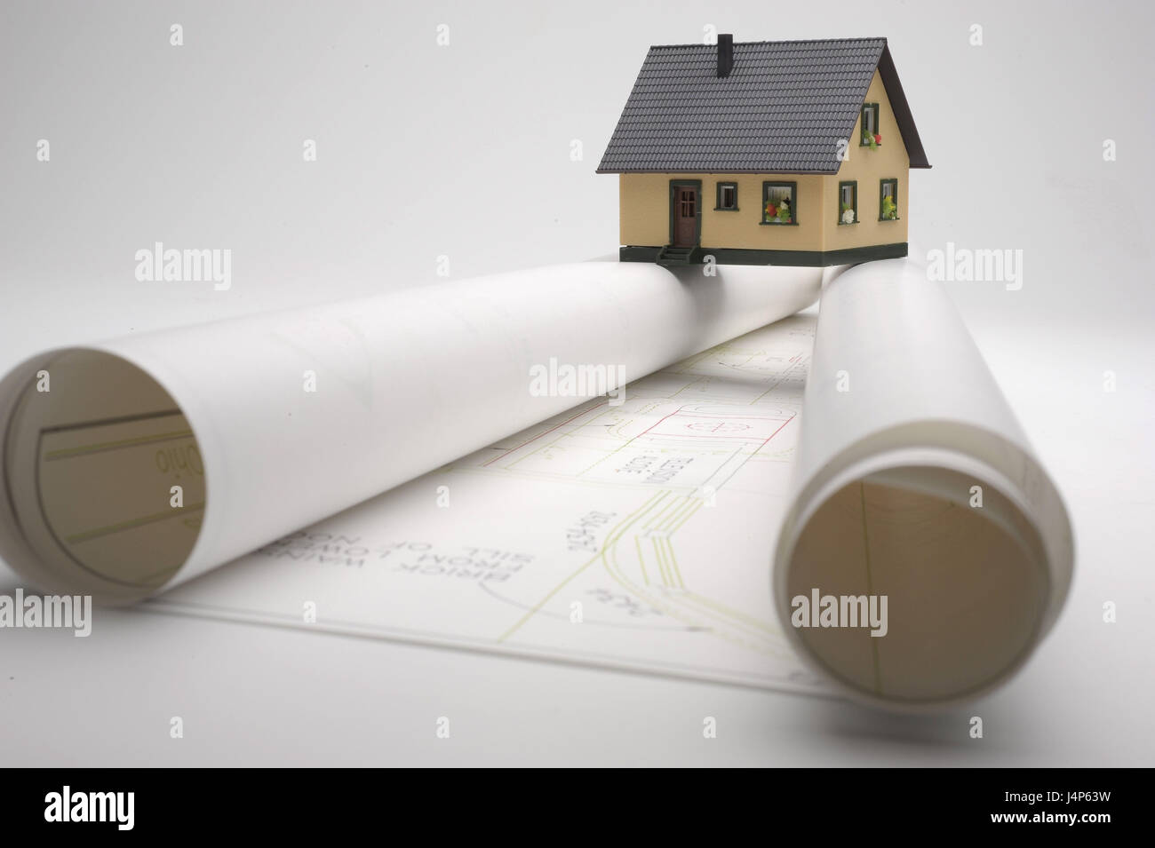 Architetto piano, modello di casa, Foto Stock