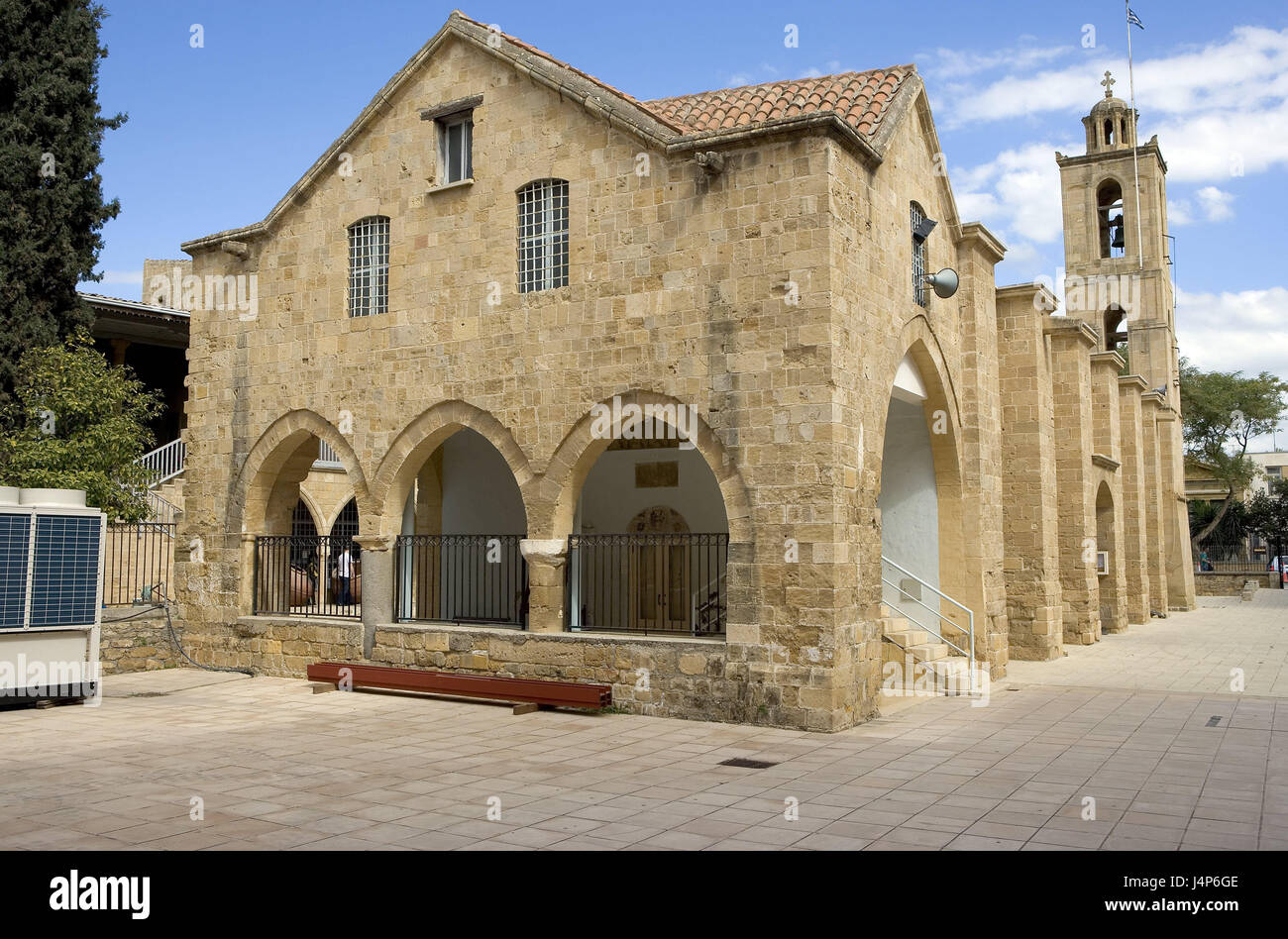 Cipro, Nicosia, ortodossa cattedrale di Giovanni, isola del mediterraneo, isola, città, Nicosia, in greco, Levkosia, Lefkosa, capitale, Città Vecchia, edificio, chiesa, cattedrale ortodossa, la fede, la religione al di fuori, viaggi, luogo di interesse Foto Stock