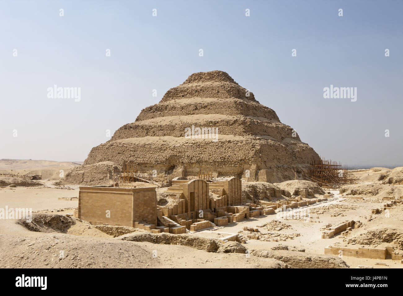 Passo piramide Sakkara del faraone Djoser, Egitto, Sakkara, Foto Stock