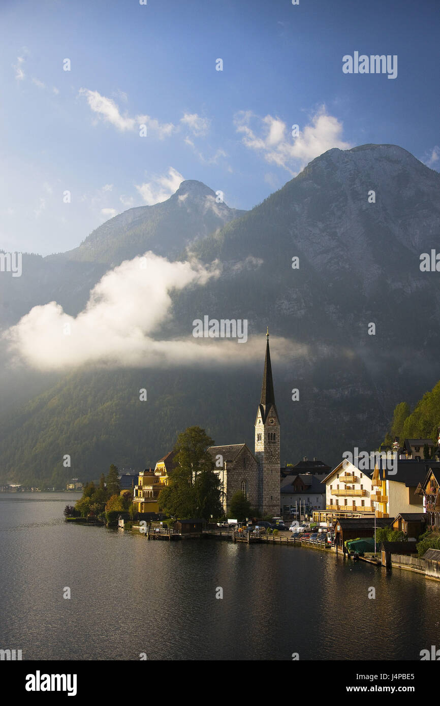 Austria, camera di sale di proprietà, Hallstatt, locale, vista lago, Foto Stock