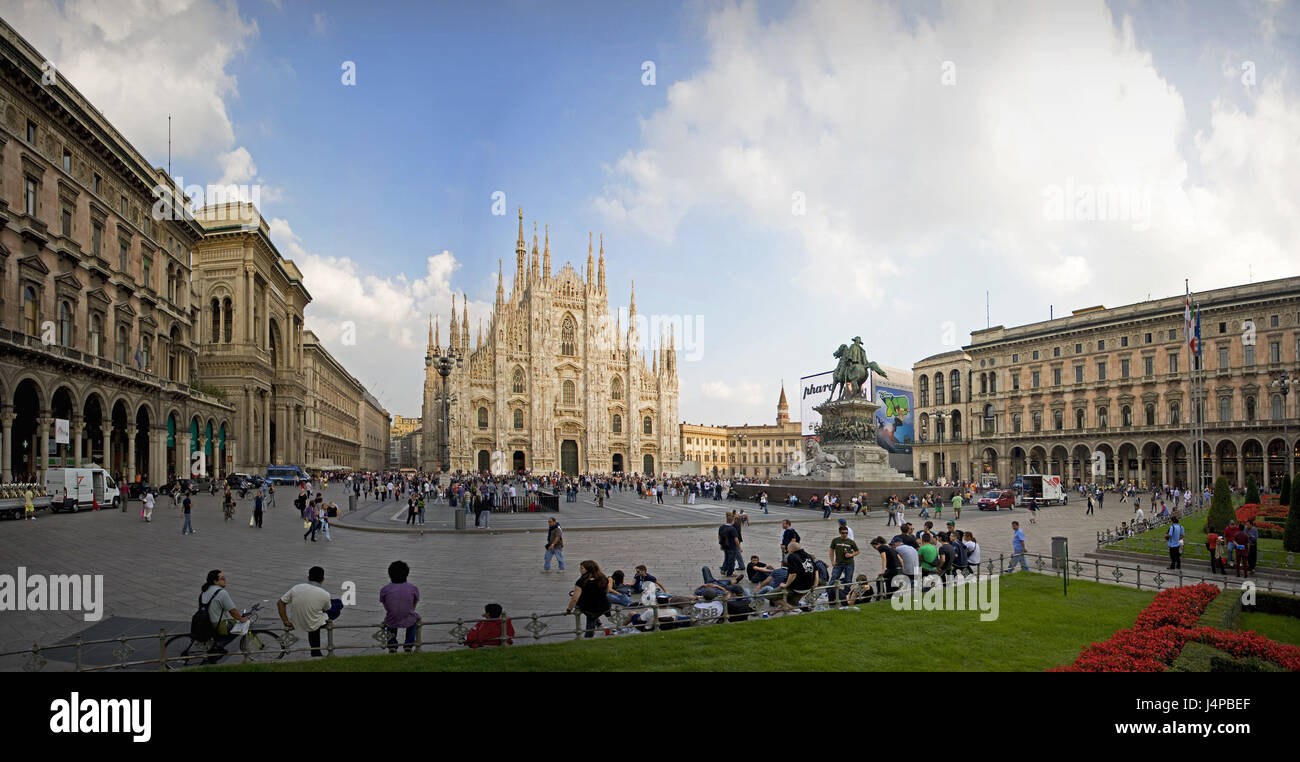 L'Italia, Milano, il Duomo di Milano, Foto Stock