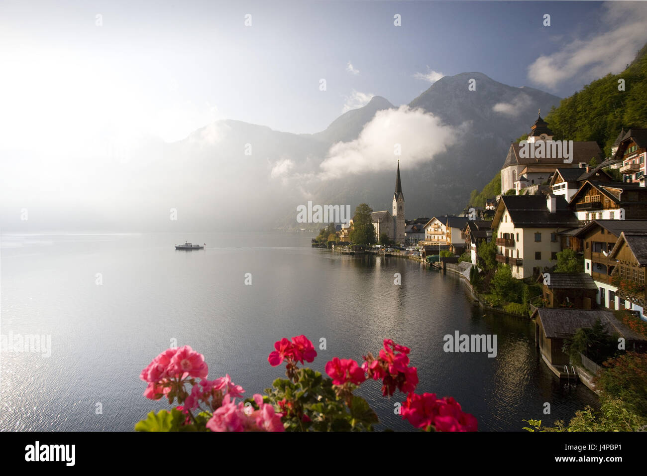 Austria, camera di sale di proprietà, Hallstatt, locale, vista lago, Foto Stock