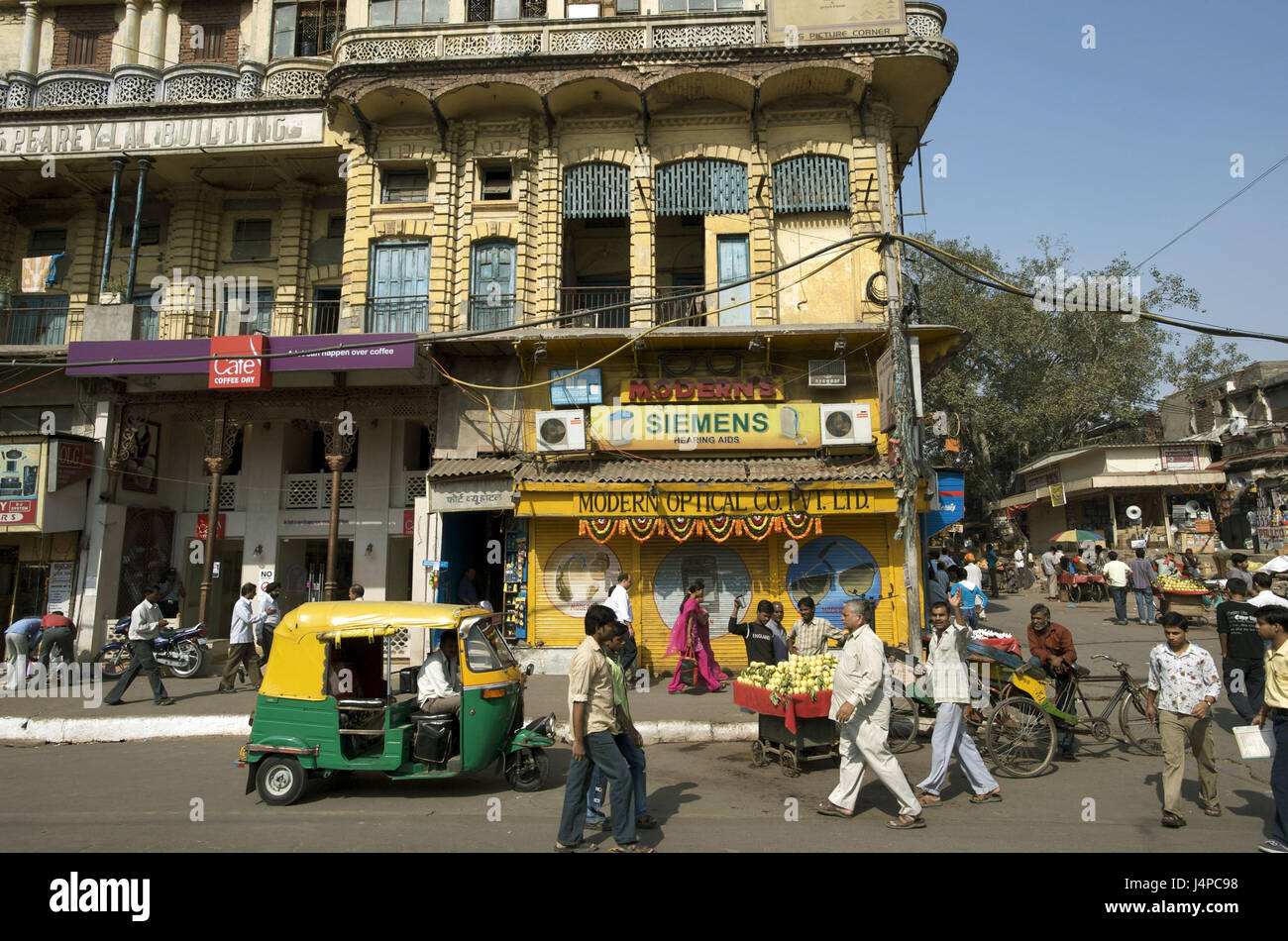 India, Delhi, Vecchia Delhi, bazar di Chandni Chowk, Foto Stock
