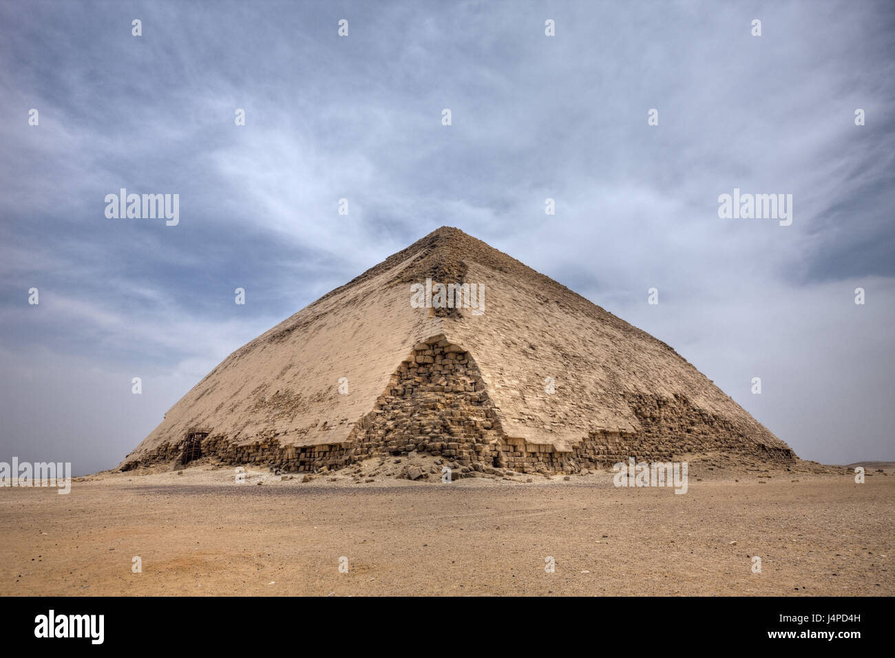 Deformazione piramide del faraone Snofru, Egitto, Dahschur, Foto Stock