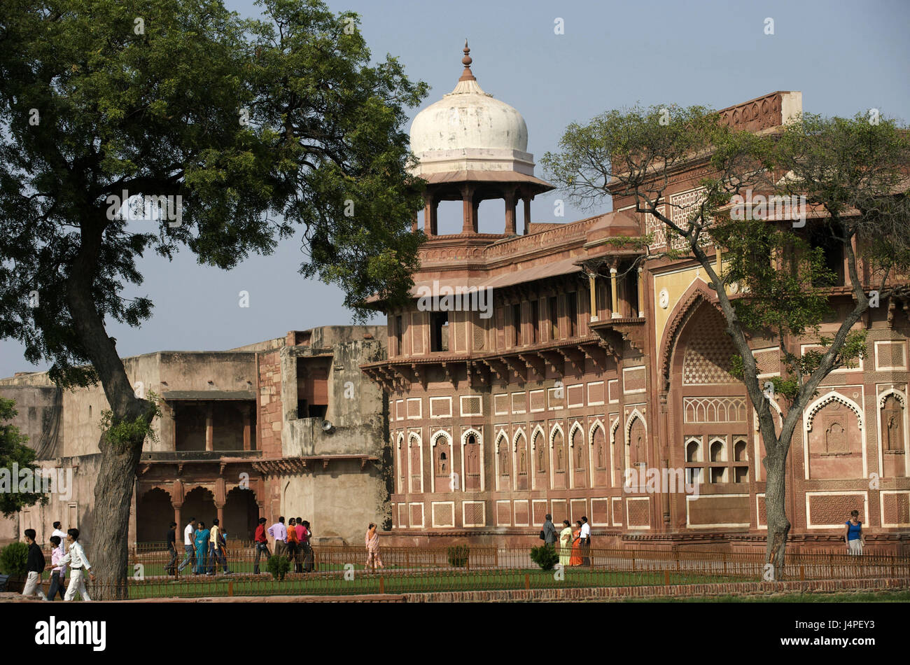 India, Uttar Pradesh, Agra Red Fort, palazzo di Jahangir, Foto Stock