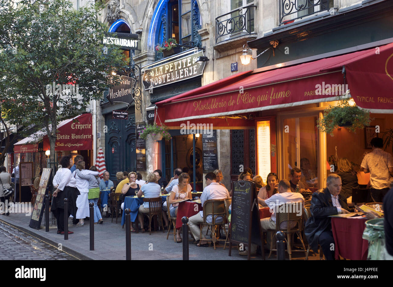 Francia, Parigi, le sistemazioni latino, Rue de la Harpe, Foto Stock
