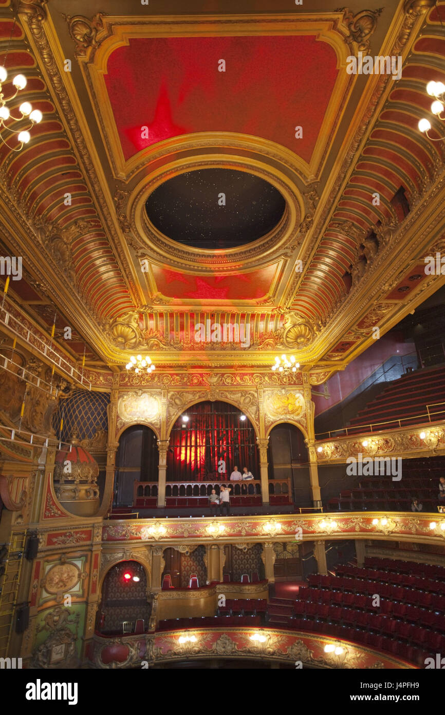 Gran Bretagna, Inghilterra, Londra, Hackney, Hackney Empire Theatre, interior shot, Foto Stock