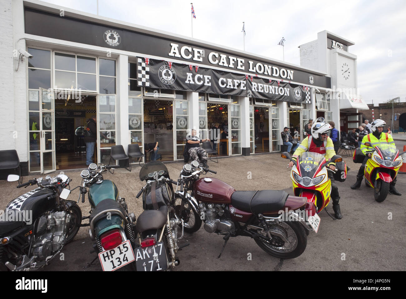 Gran Bretagna, Inghilterra, Londra, Ace Cafe, Reunion, motocicli, Foto Stock