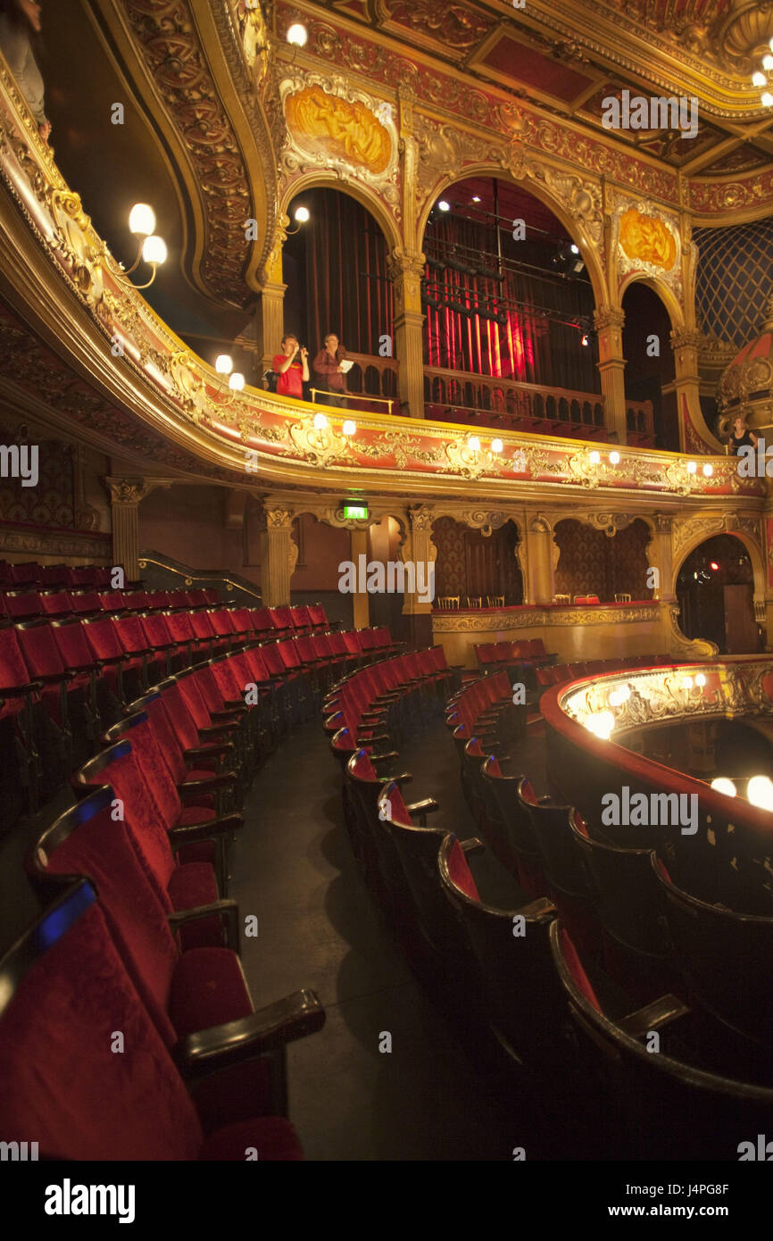 Gran Bretagna, Inghilterra, Londra, Hackney, Hackney Empire Theatre, interior shot, turistiche, nessun modello di rilascio, Foto Stock