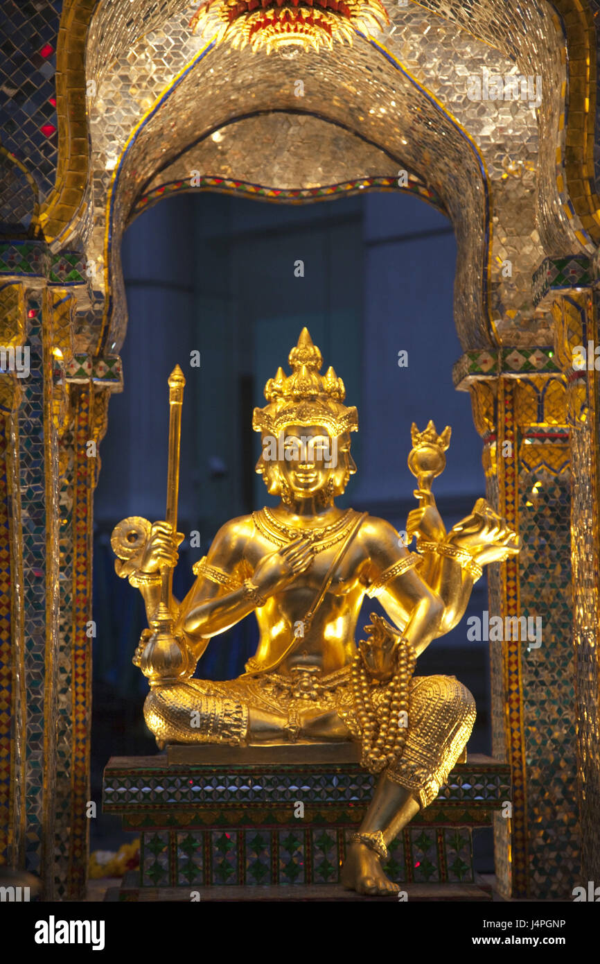 Thailandia, Bangkok, Santuario di Erawan, statua del Buddha, Foto Stock