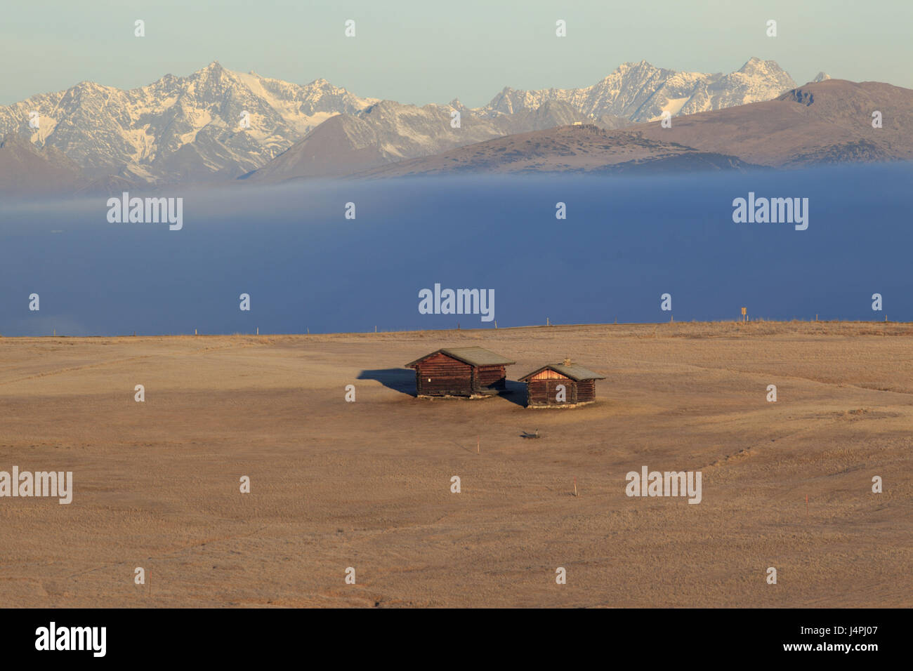 L'Italia, Sud Tirolo, Sarntaler, Alpe di Siusi, fienili, Foto Stock