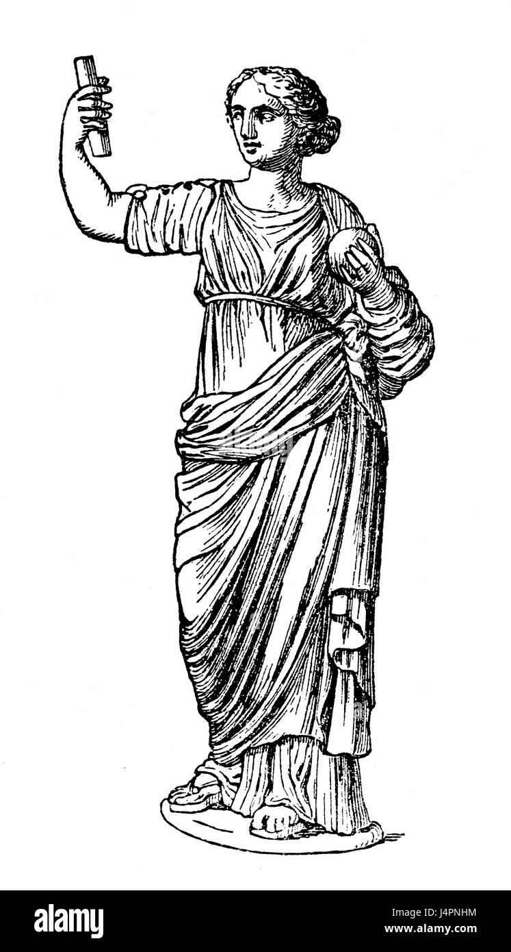 Urania o Ourania, la musa di astronomia nella mitologia greca Foto Stock
