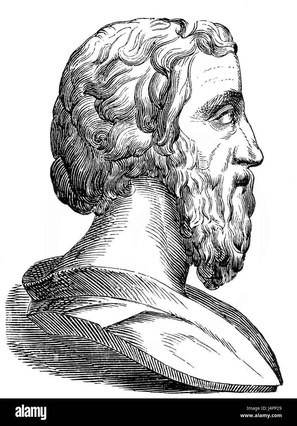 Lycurgus, c. 900-800 BC, il leggendario legislatore di Sparta, Grecia antica Foto Stock