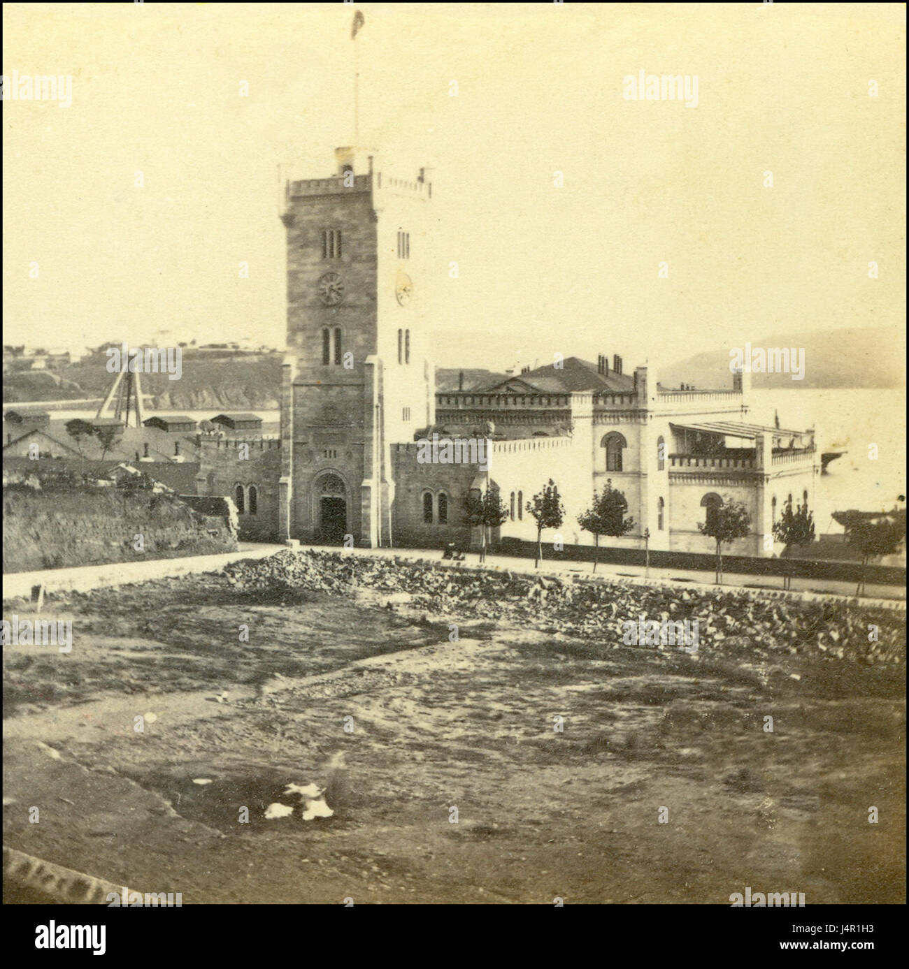 Arsenale Trst oko 1880. Foto Stock
