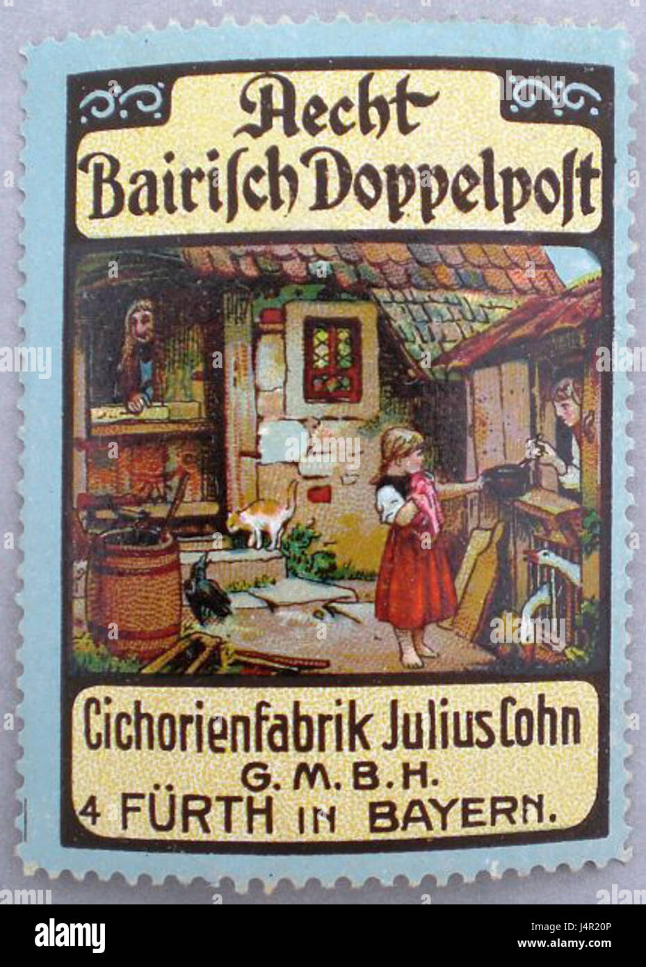 Zichorienfabrik Julius Cohn era un'azienda nota per la sua produzione di cicoria, operante nel XIX secolo, contribuendo alla produzione alimentare e alla crescita industriale. Foto Stock