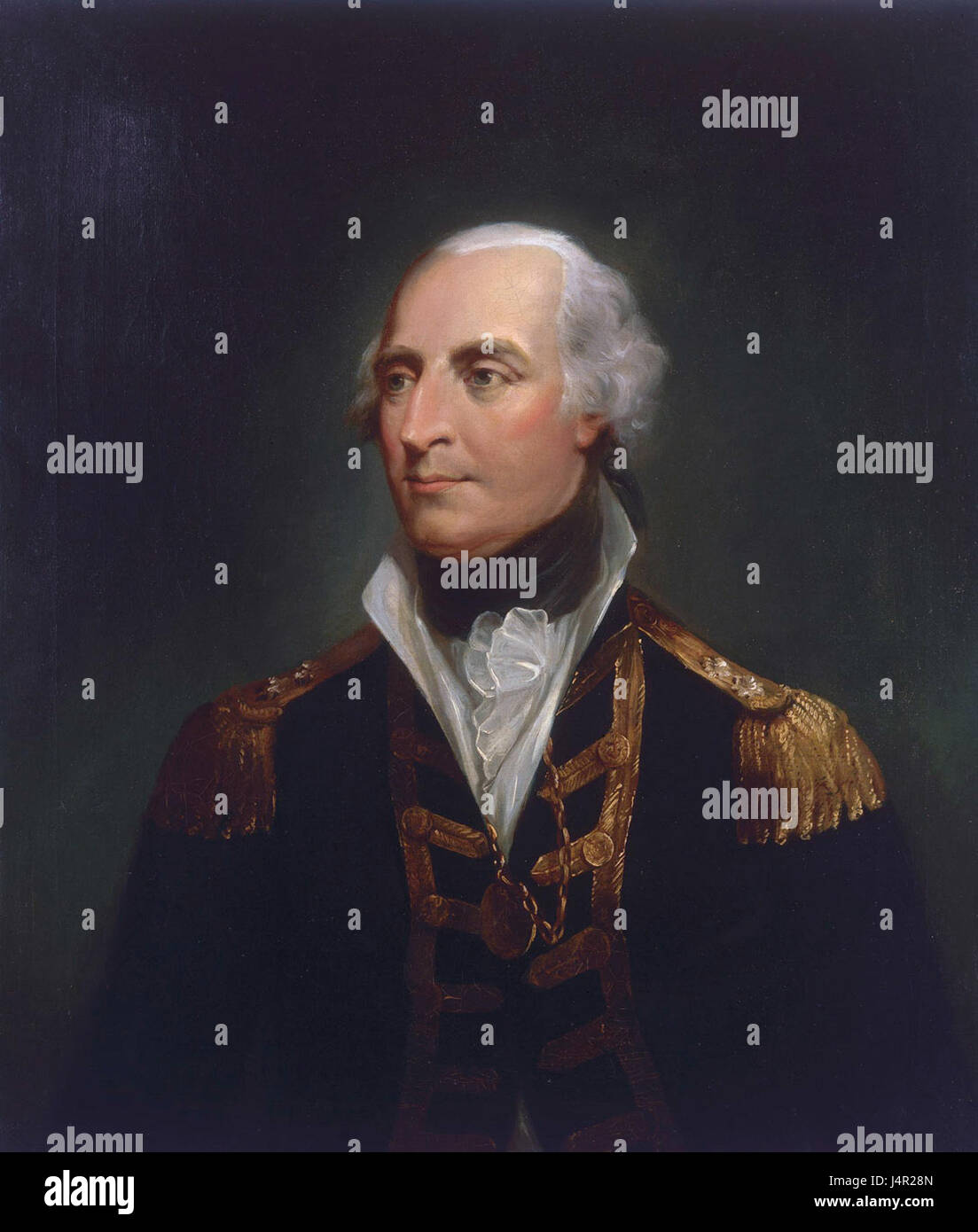 Vice Ammiraglio Sir Roger Curtis (1746 1816), dalla scuola britannica del XVIII secolo Foto Stock