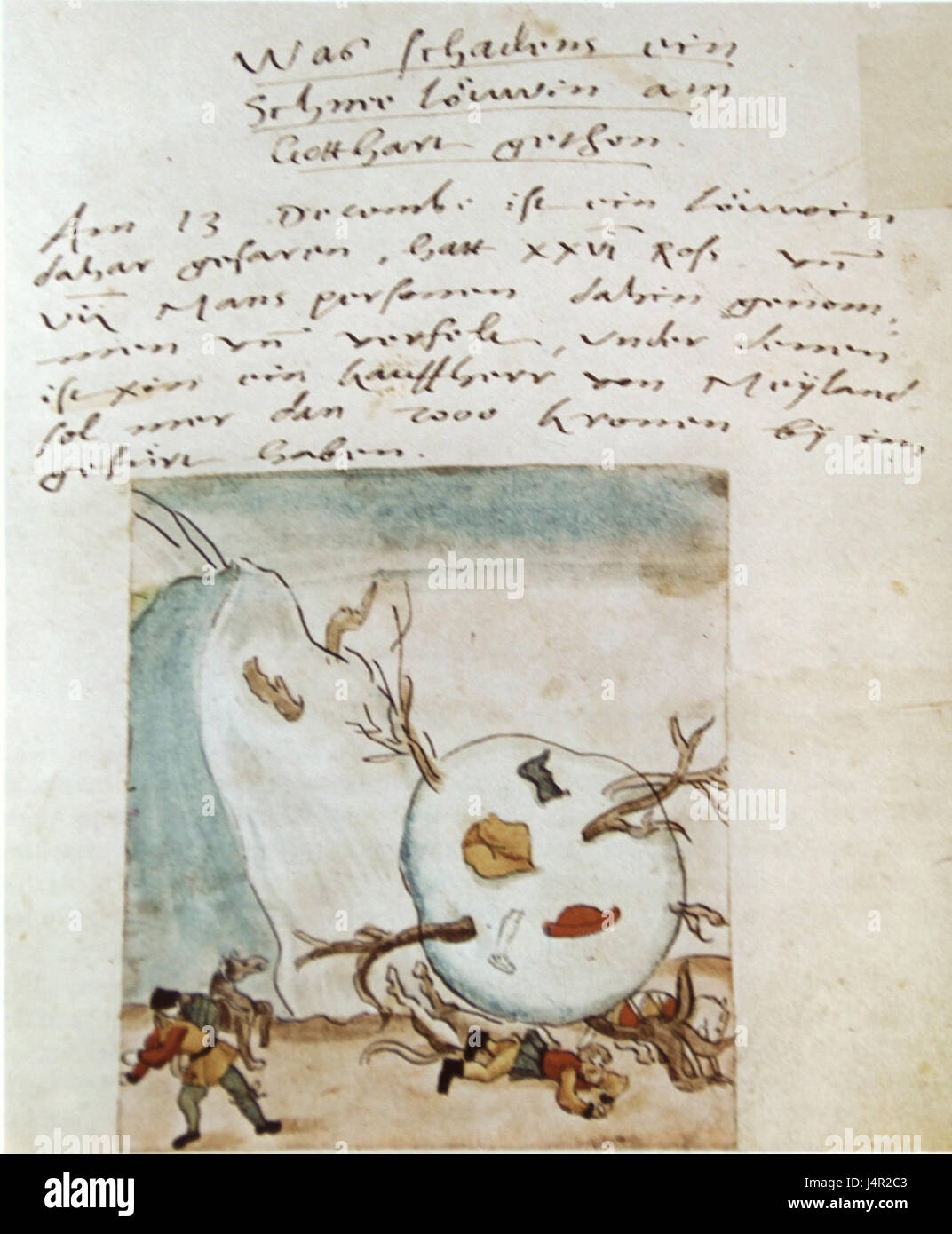 Questo titolo si riferisce probabilmente a un'opera o a un riferimento a una valanga significativa (lawine in tedesco). Si concentra sull'evento naturale devastante, possibilmente in un contesto storico o geografico, sottolineando l'impatto delle valanghe nelle zone montane. Foto Stock