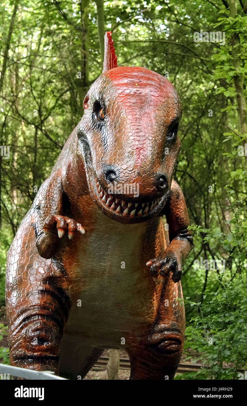 Modellino di dinosauro. T Rex Foto Stock