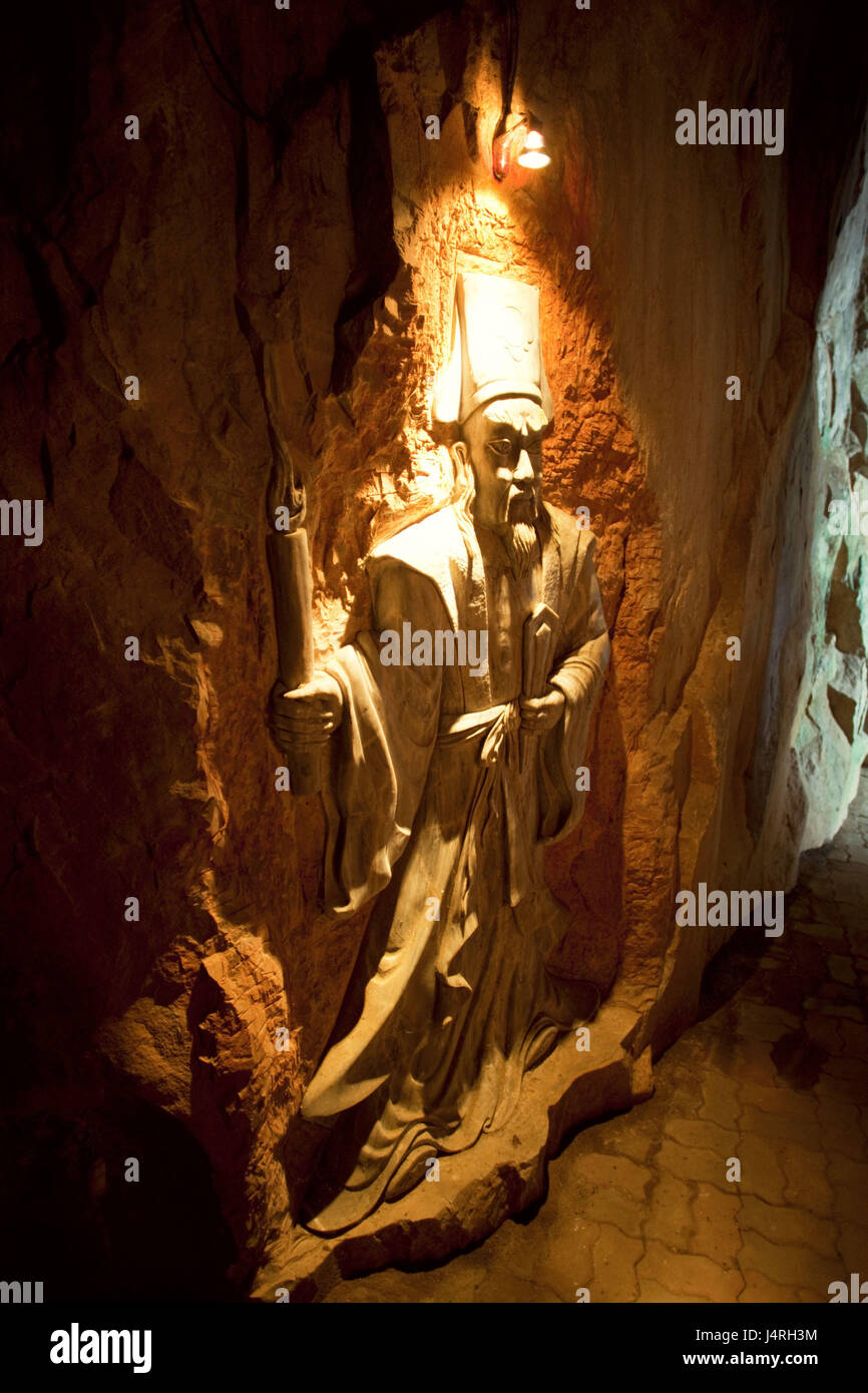 Il Vietnam, Hoi in marmo, montagna, pit, rilievo, carving, Foto Stock