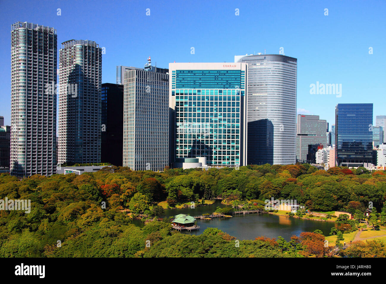 Giappone, Tokyo, Minato Ku, Hamarikyu dente di cottura, Foto Stock