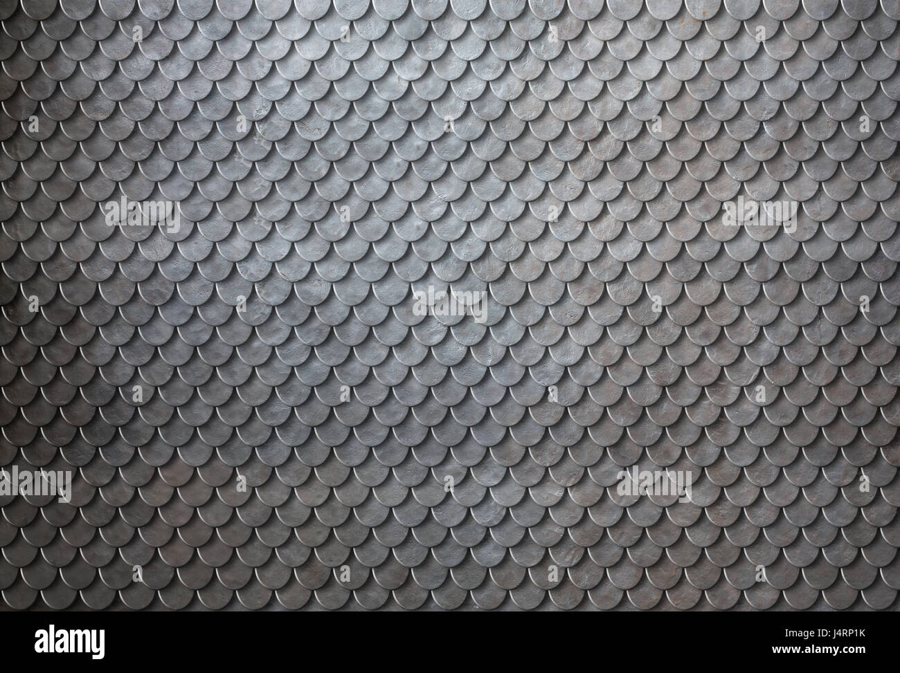 Metallo arrugginito scale sfondo armor 3d illustrazione Foto Stock