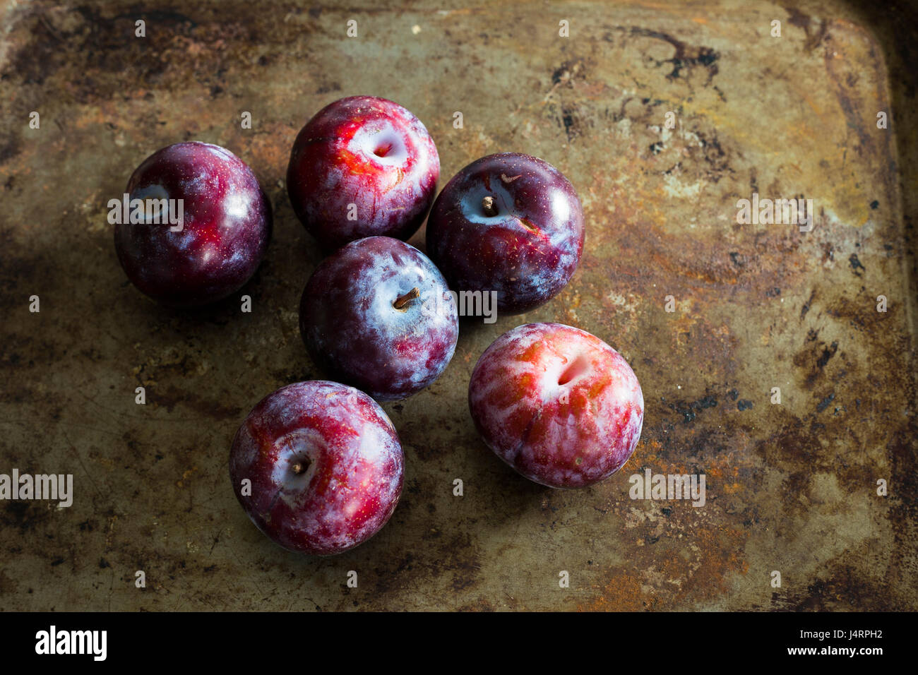 Prugne mature Foto Stock