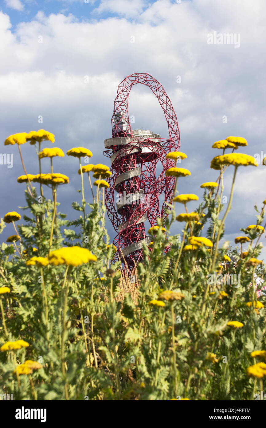 ArcelorMittal Orbit Queen Elizabeth 11 Parco Olimpico di Stratford London Foto Stock