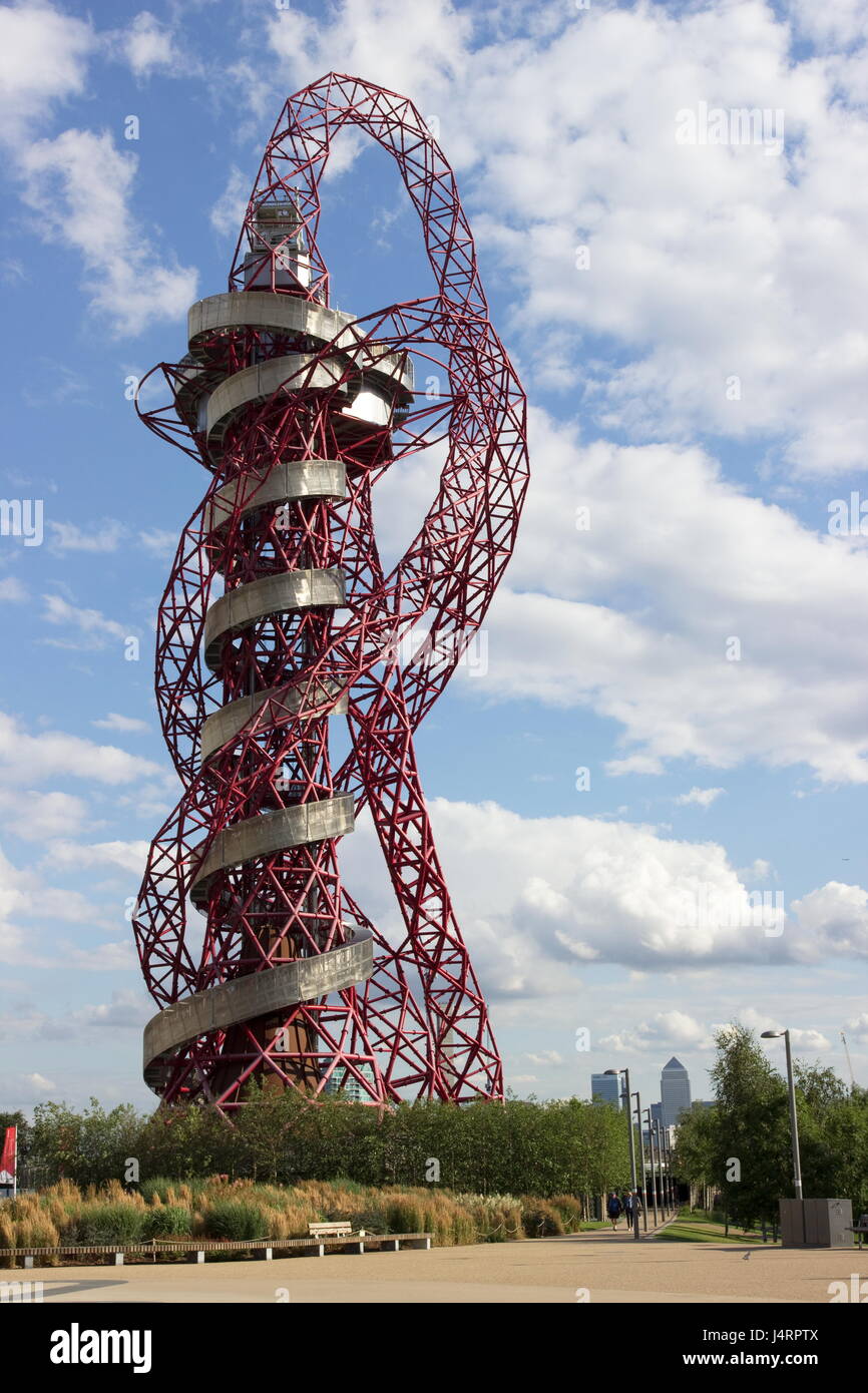 ArcelorMittal Orbit Queen Elizabeth 11 Parco Olimpico di Stratford London Foto Stock
