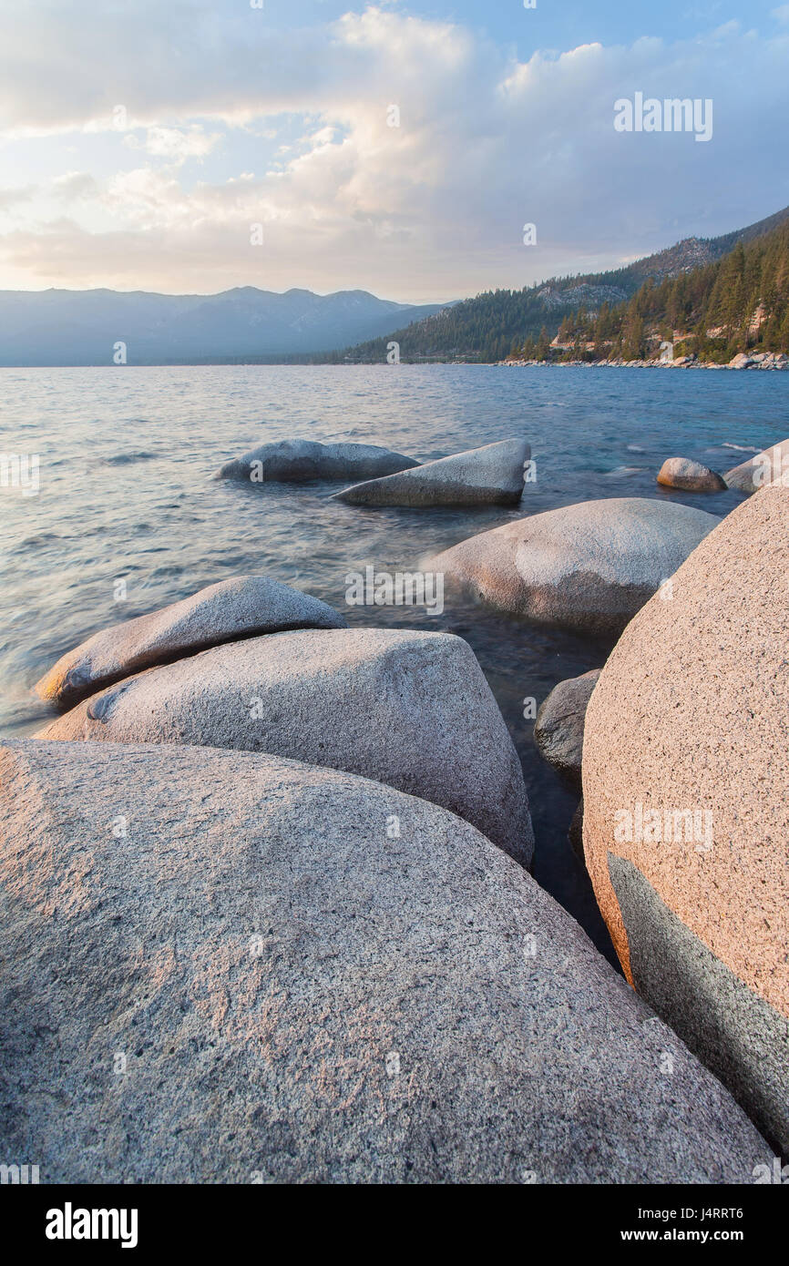 Il bel Lago Tahoe California Foto Stock