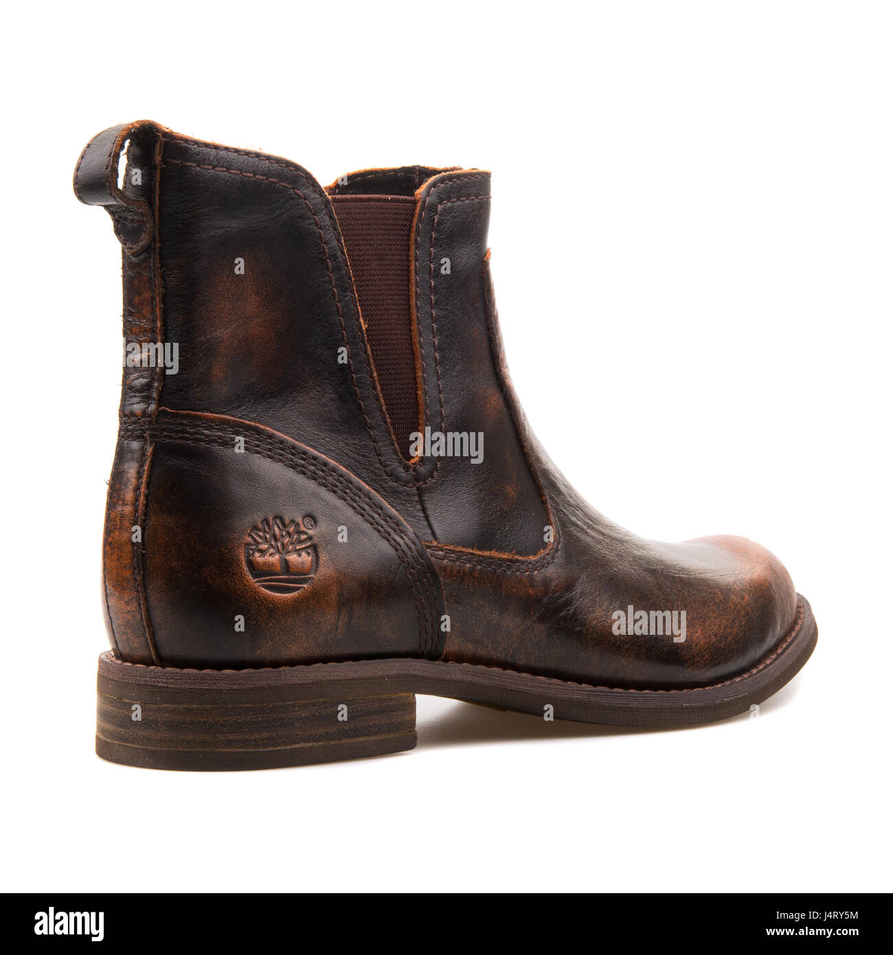 Timberland Savin Hill Chelsea Arancione Marrone Donna Stivali in pelle - UN11ZQ Foto Stock