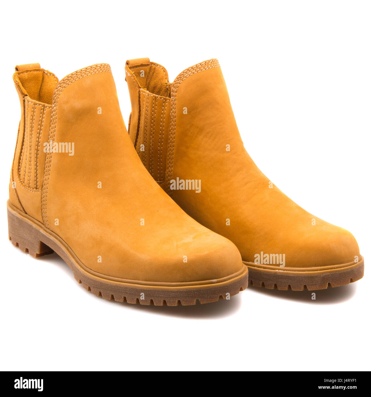 Timberland Lyonsdale Chelsea frumento Donna Stivali in pelle - UN11VC Foto Stock