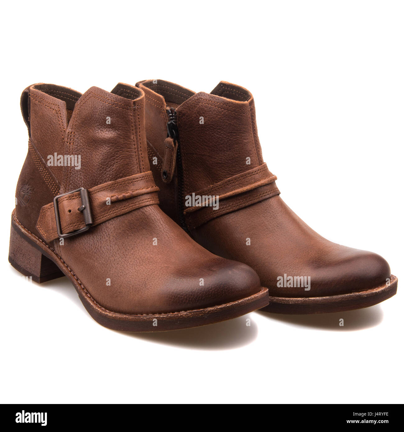 Timberland Whittemore Chelsea marrone scuro Donna Stivali in pelle - UN12JL Foto Stock