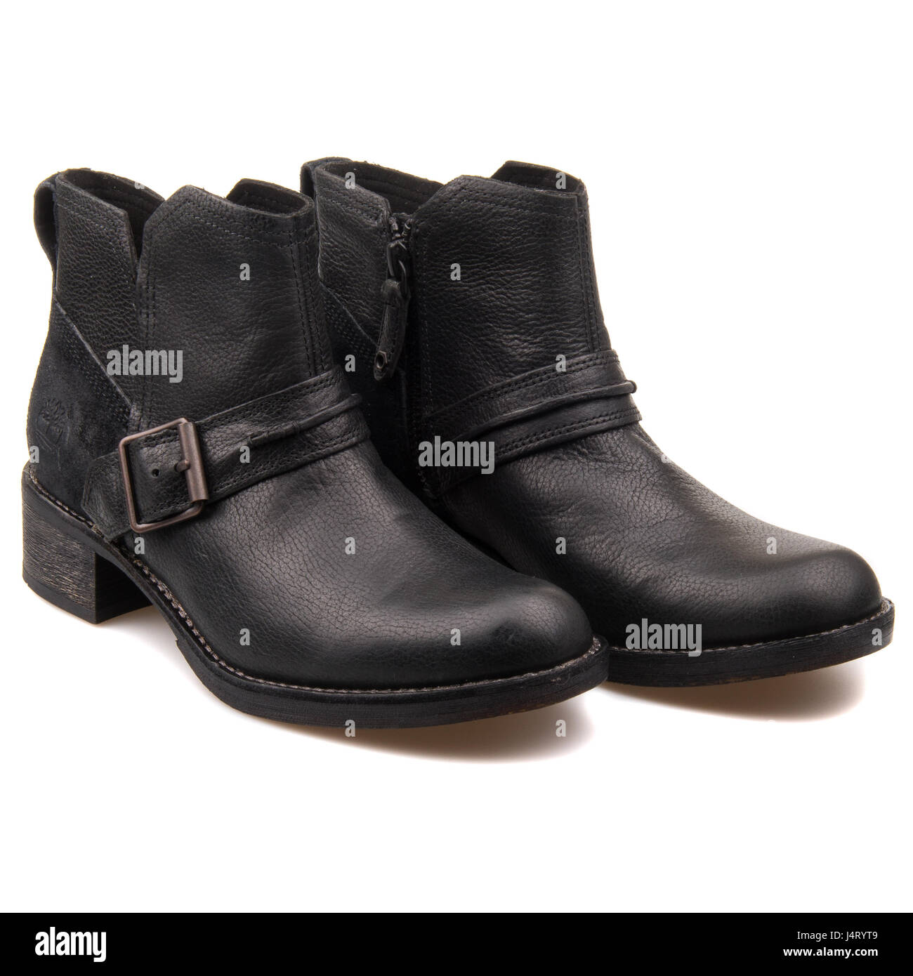 Timberland Whittemore Chelsea black Womens stivali in pelle - UN12JA Foto Stock