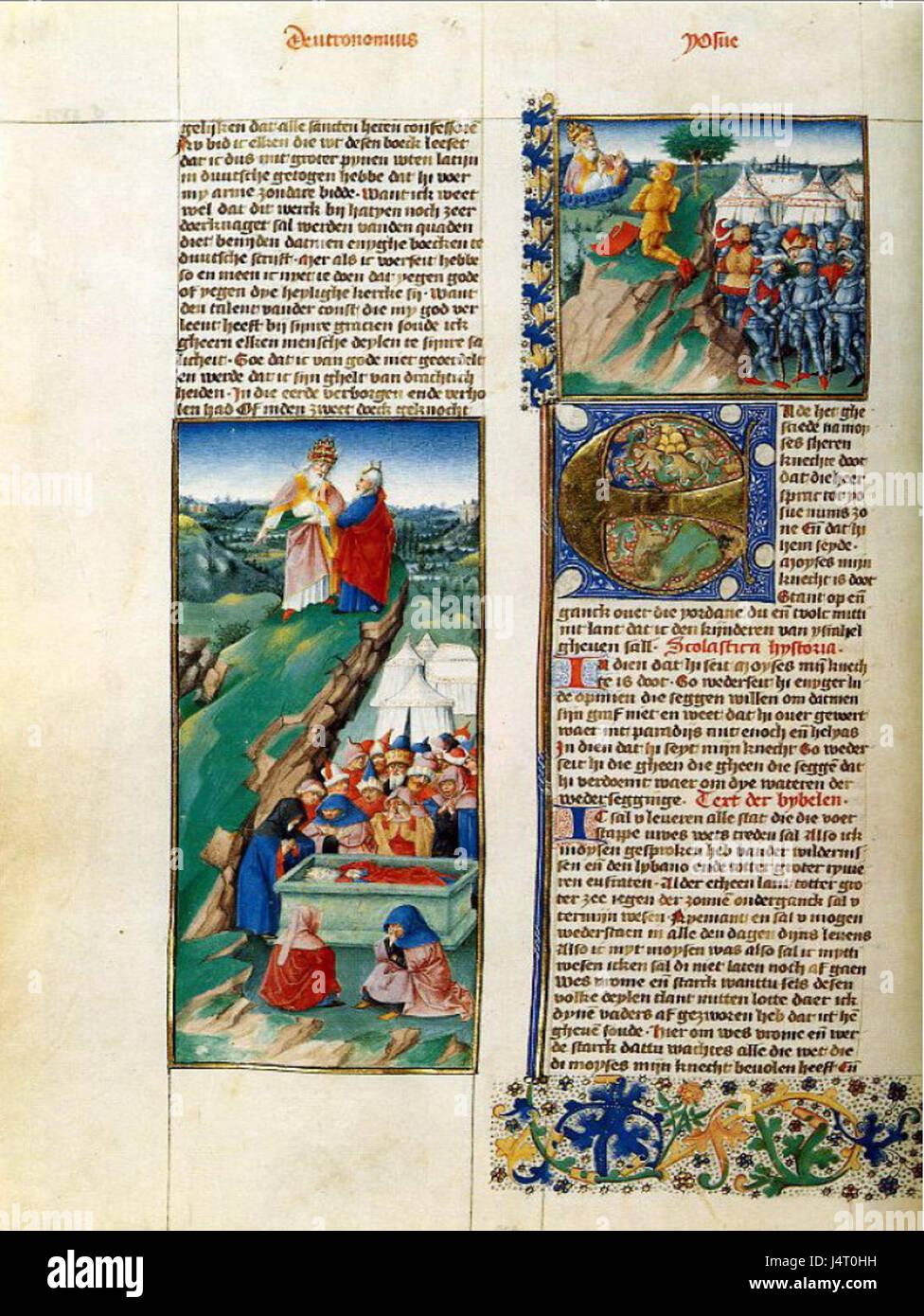 La Bibbia di Zoudenbalch, creata dal maestro Evert Zoudenbalch, risale al 1460-1470. Si tratta di un significativo manoscritto miniato del tardo Medioevo. Foto Stock