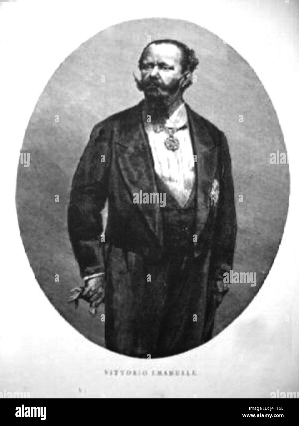 Vittorio Emanuele II fu il primo re di un'Italia unita, regnando dal 1861 fino alla sua morte nel 1878. L'anno 1879 segna un periodo significativo nella sua eredità dopo la sua morte, soprattutto nella storia dell'unificazione italiana. Foto Stock