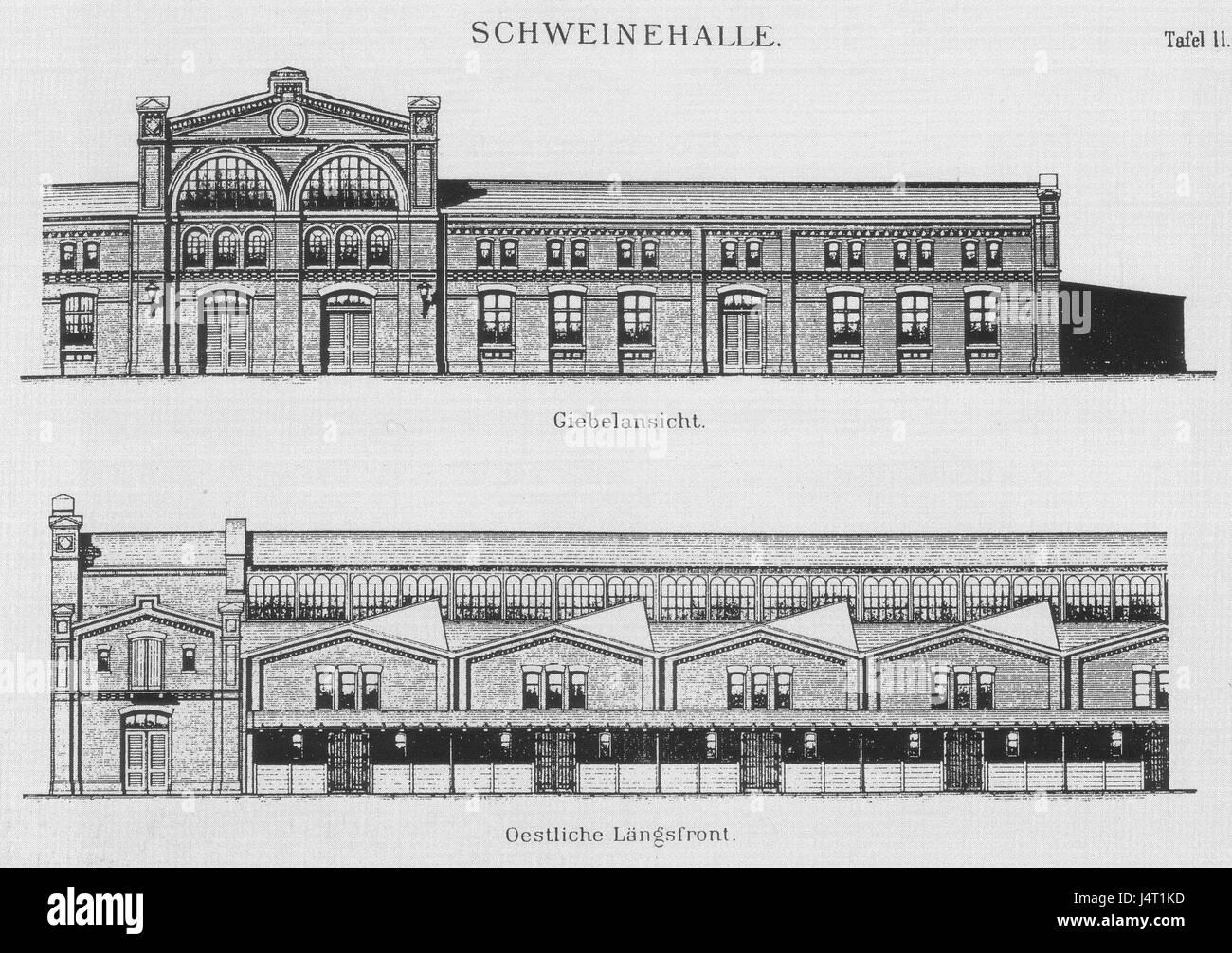 Zentralviehhof Berlino Schweinehalle BL Foto Stock