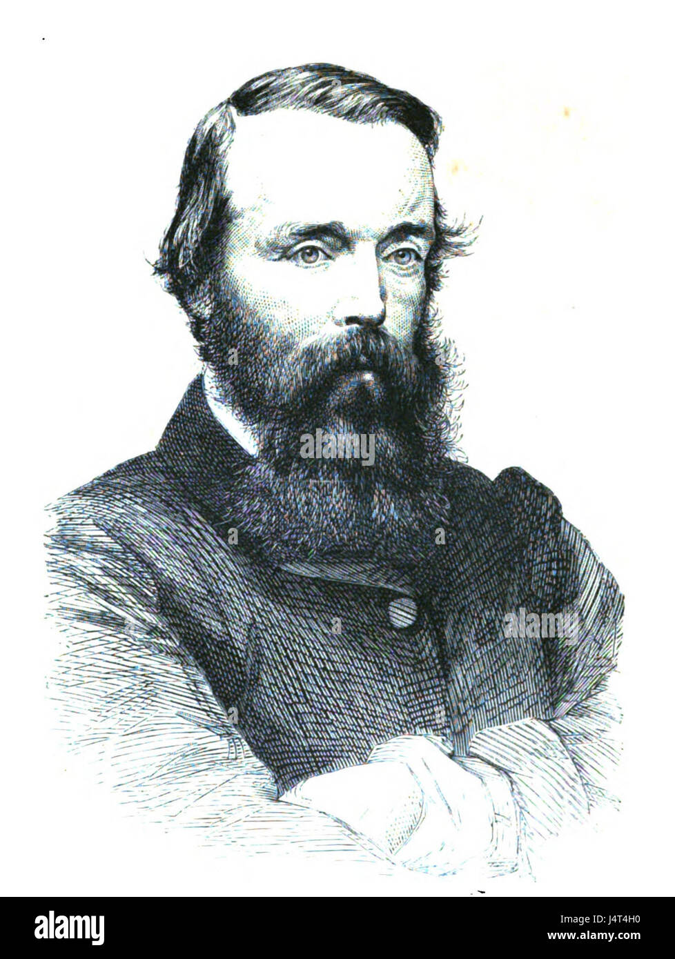 Questa mappa storica mostra il percorso intrapreso da McKinlay e dal suo gruppo attraverso l'Australia, compresi i punti di riferimento, le caratteristiche geografiche e i punti di interesse durante la loro esplorazione del XIX secolo. Foto Stock
