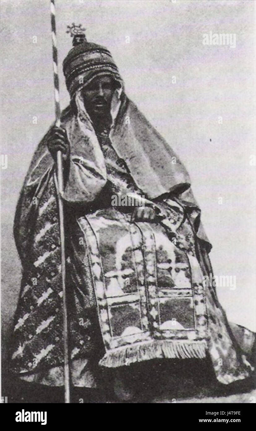 Giovanni IV fu un imperatore etiope dal 1872 al 1889, noto per la sua leadership militare e gli sforzi per modernizzare l'Etiopia durante un periodo turbolento della sua storia. Foto Stock