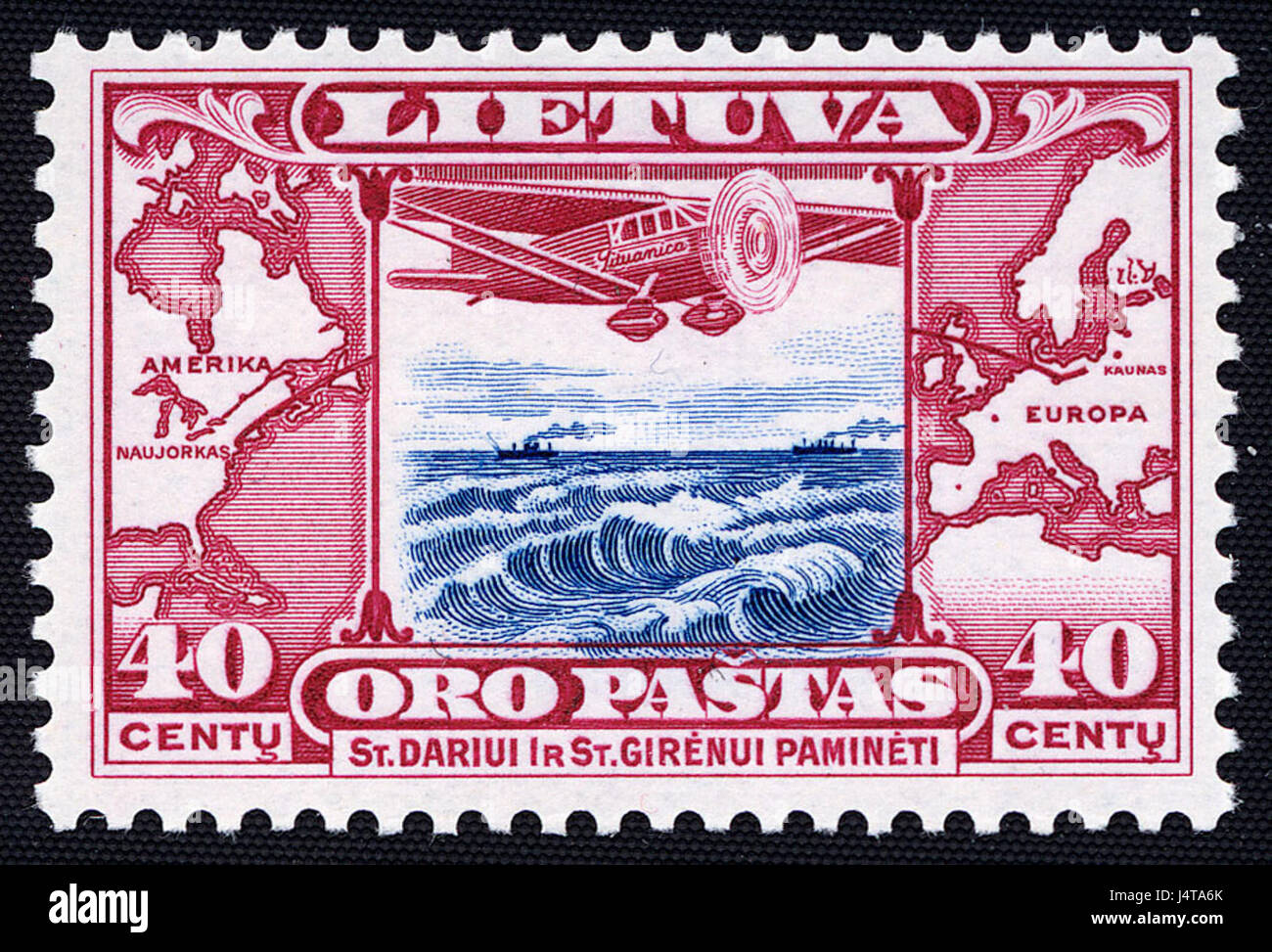 Transatlantinio skrydzio laida 1934 Foto Stock