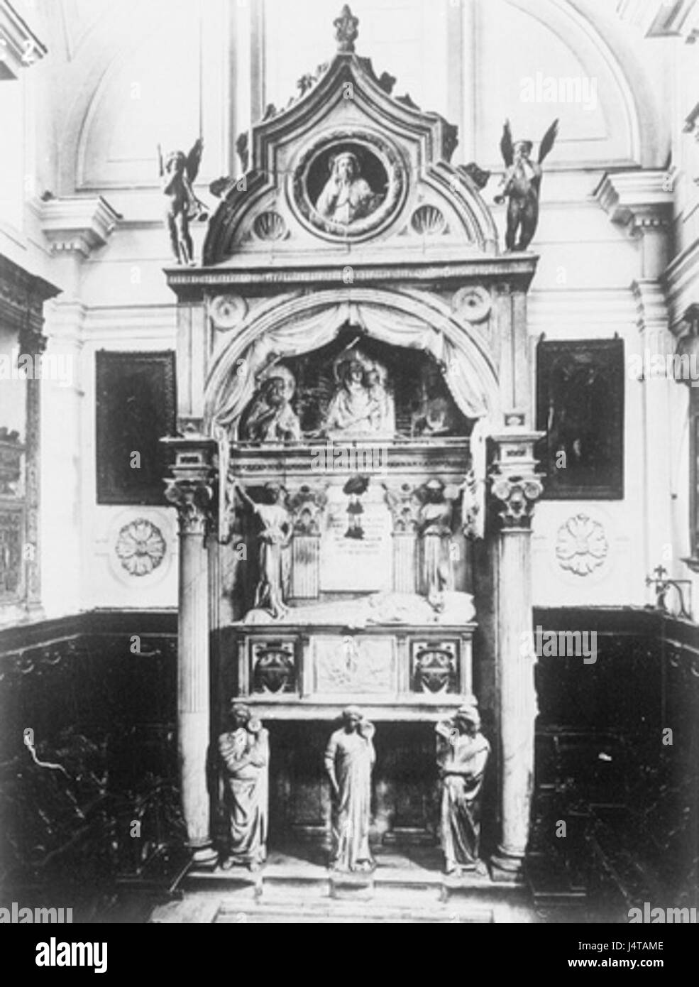 La tomba del Cardinale Rinaldo Brancaccio Foto Stock